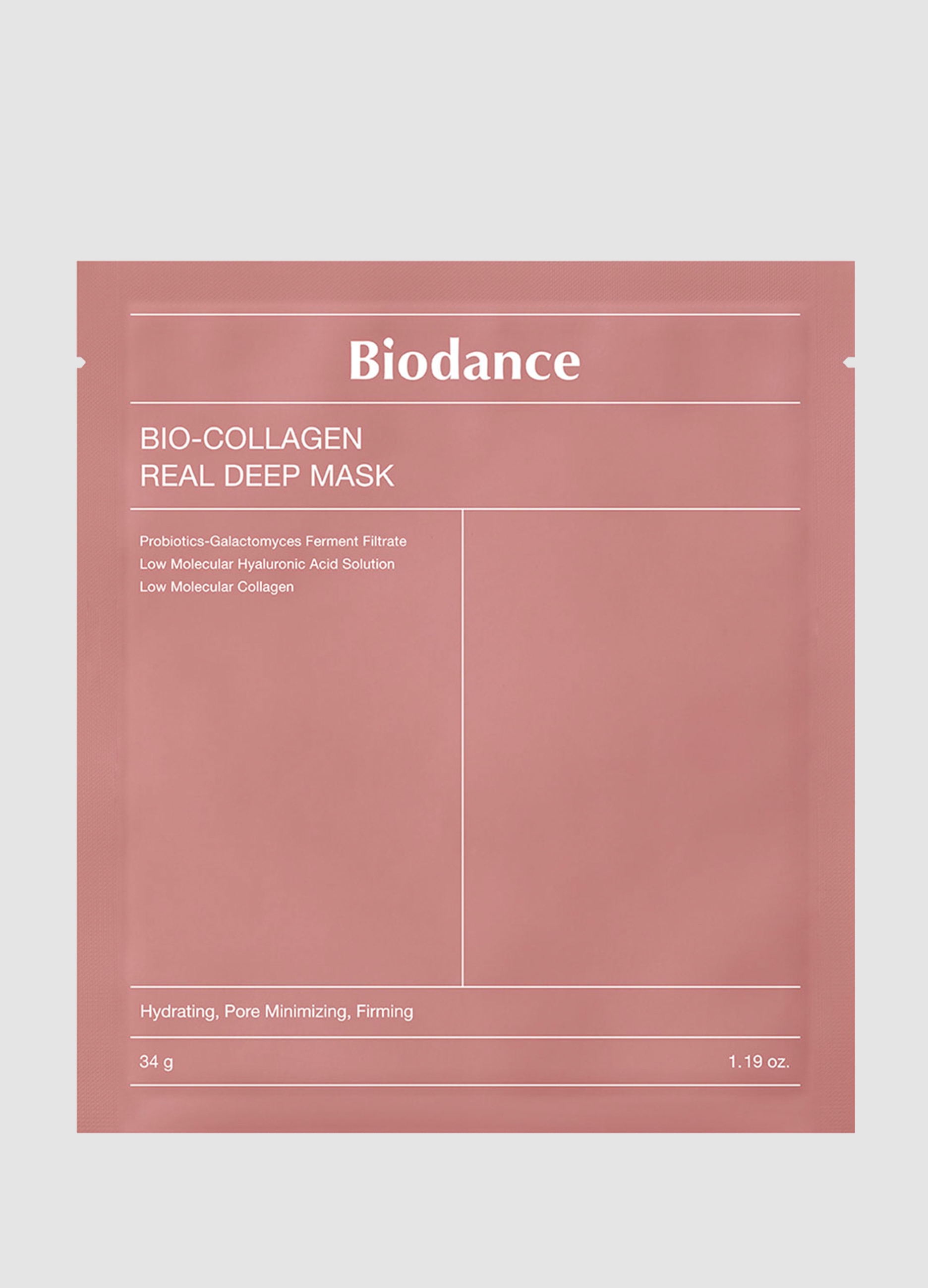 BIODANCE, Maschera Viso In Tessuto Con Collagene. Effetto Pelle Più Morbida E Levigata - Skincare Coreana, Donna, Rosa, Taglia: FASUL