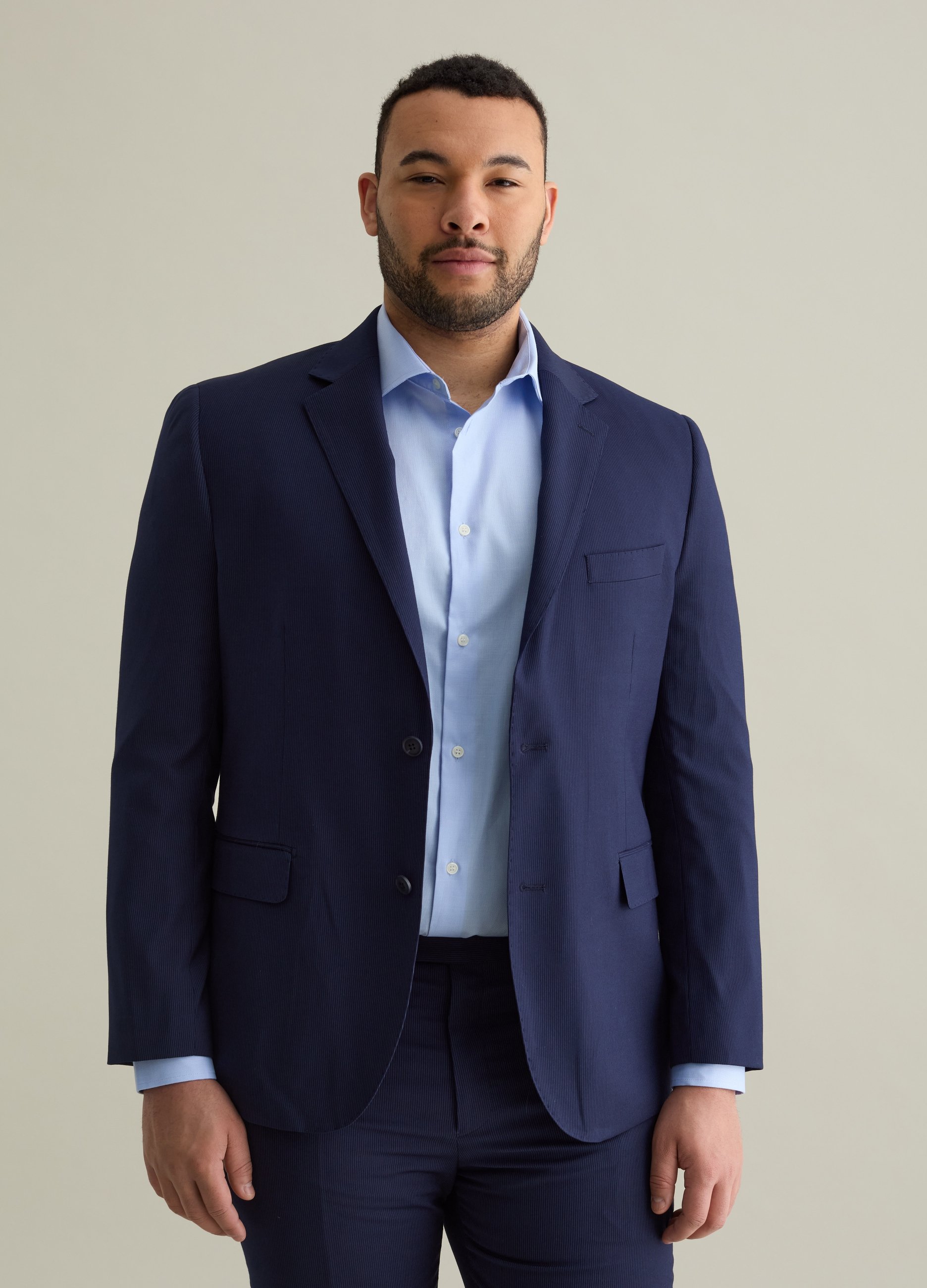 OVS, Blazer Regular Fit En Mezcla Viscosa, Hombre, Azul marino, Talla: 54
