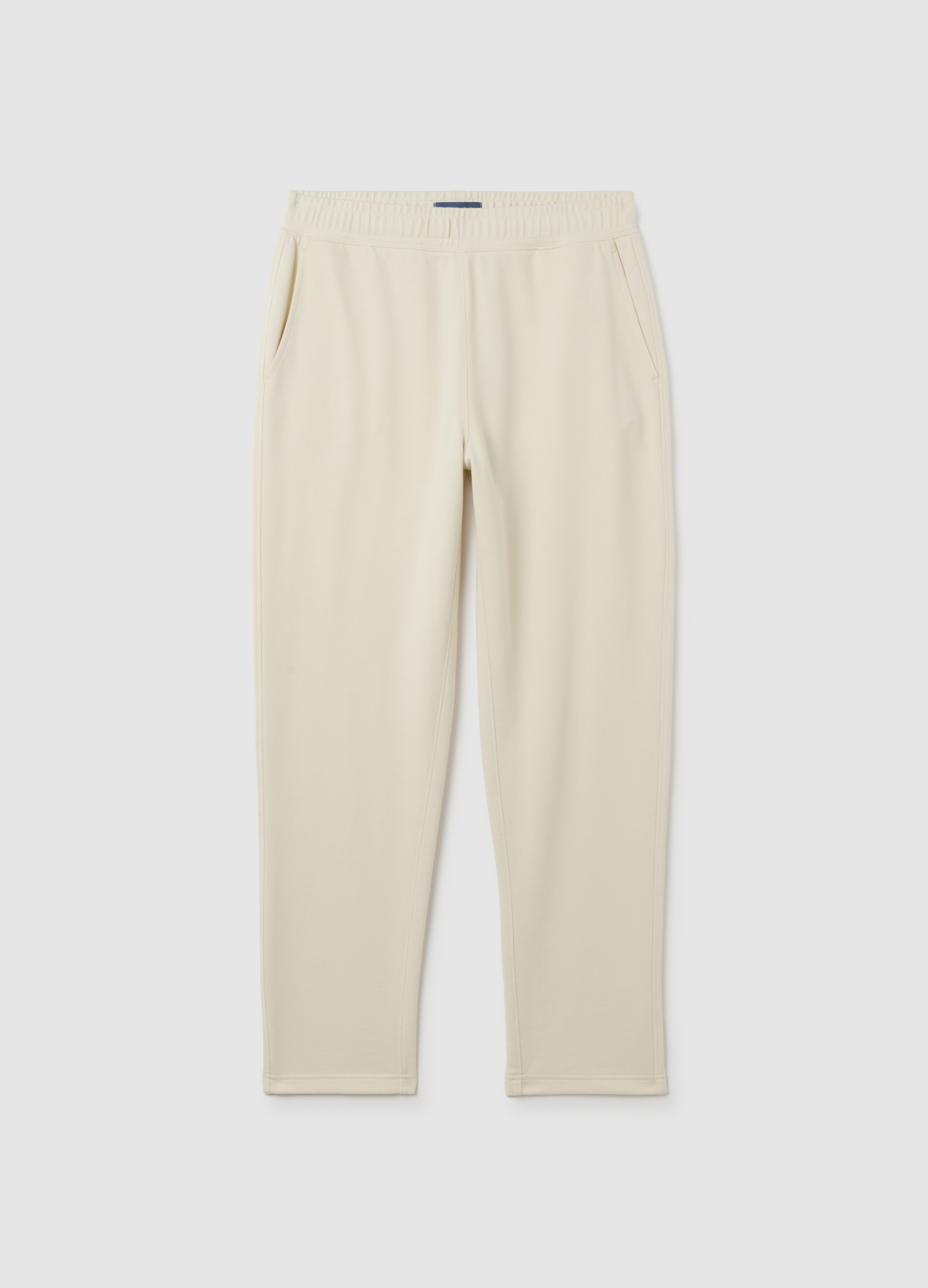 Pantaloni In Puro Cotone Beige Vestibilità Over, Hombre, Beige Claro, Talla: S
