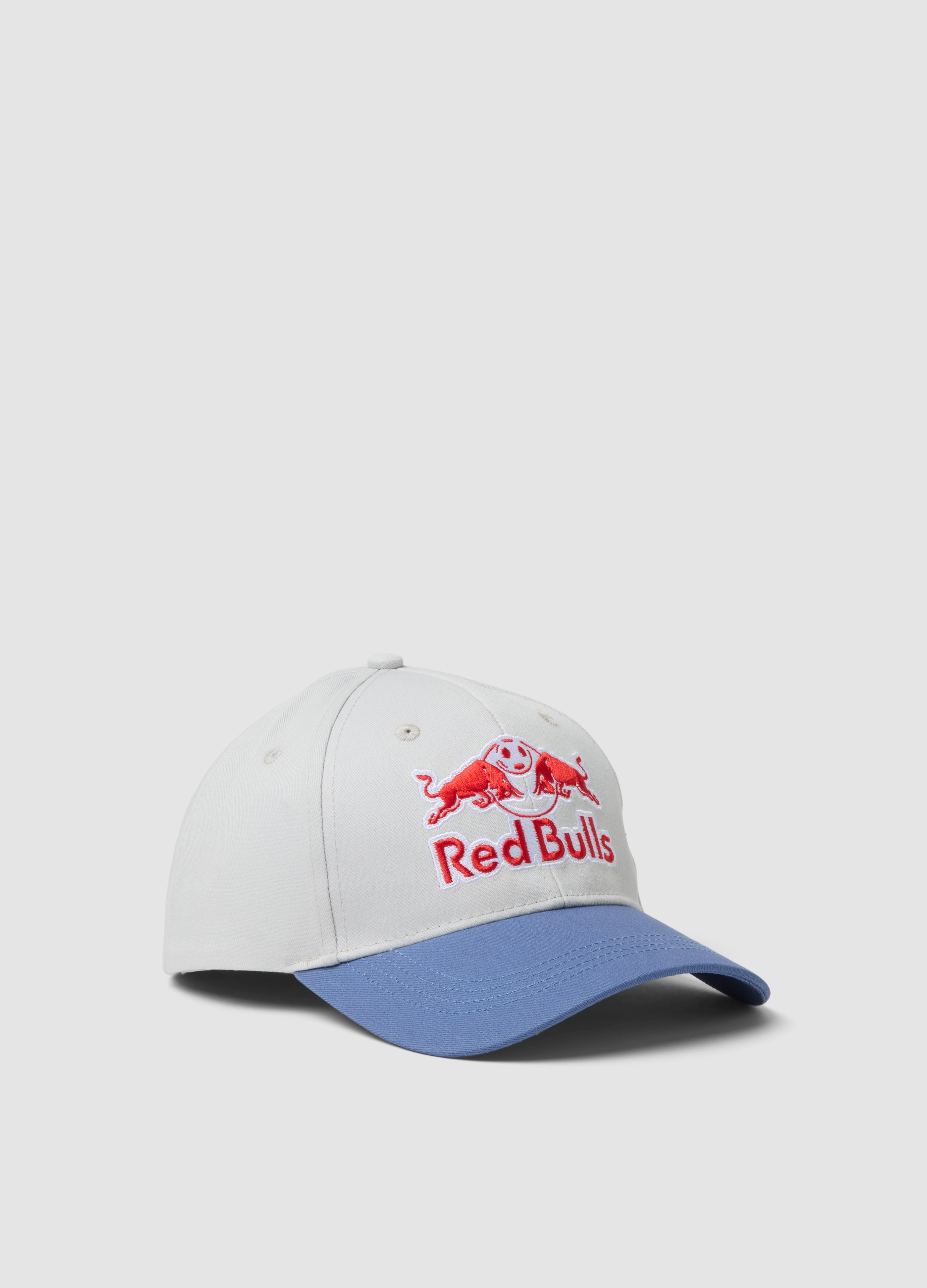 MLS, Cappello Baseball Bianco In Puro Cotone Con Ricamo New York Red Bulls, Uomo, Bianco, Taglia: FASUL