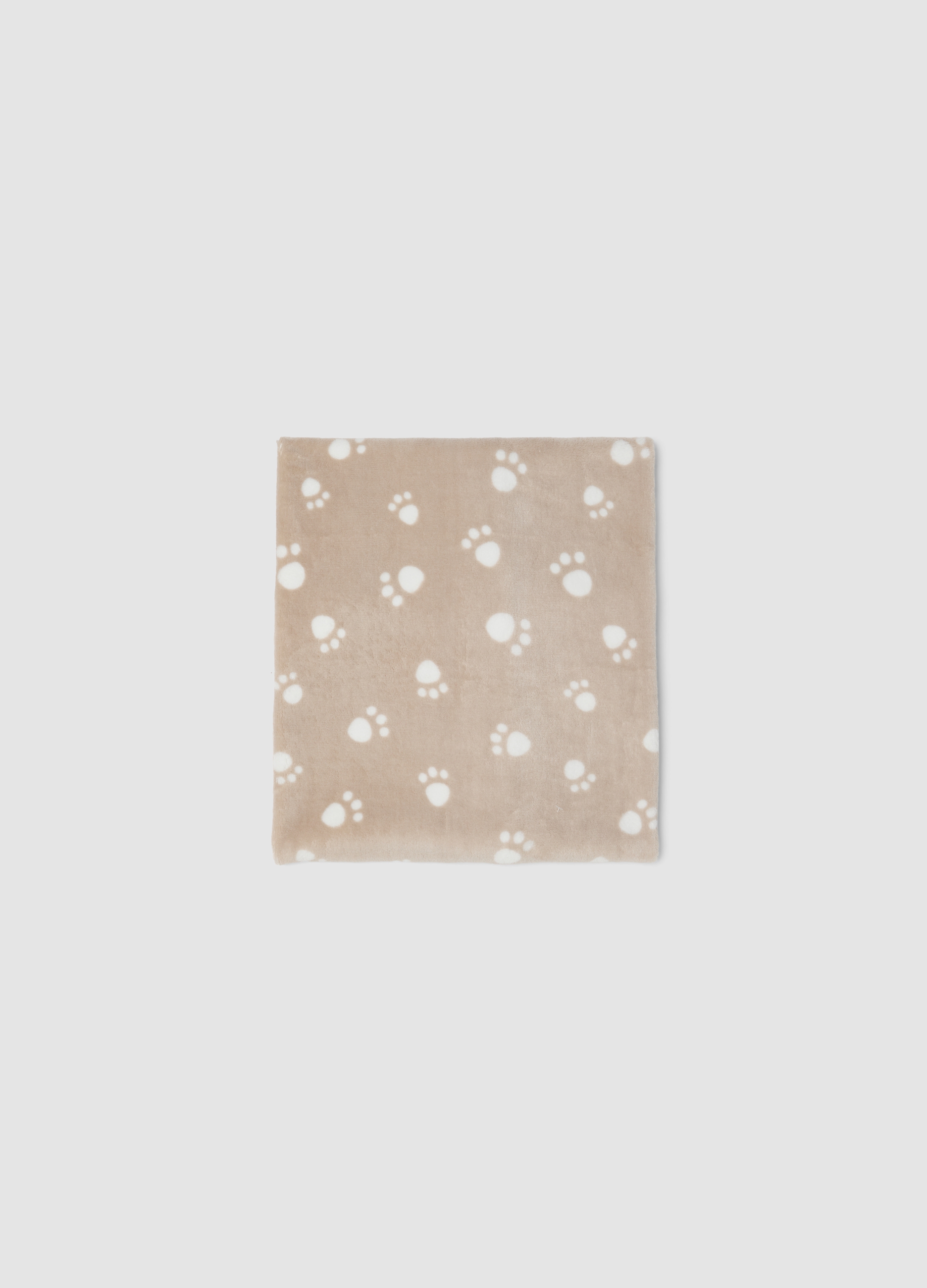 FAGOTTINO, Copertina Beige Con Stampa Zampette Per Neonati, Unisex, Beige, Taglia: ONE SIZE