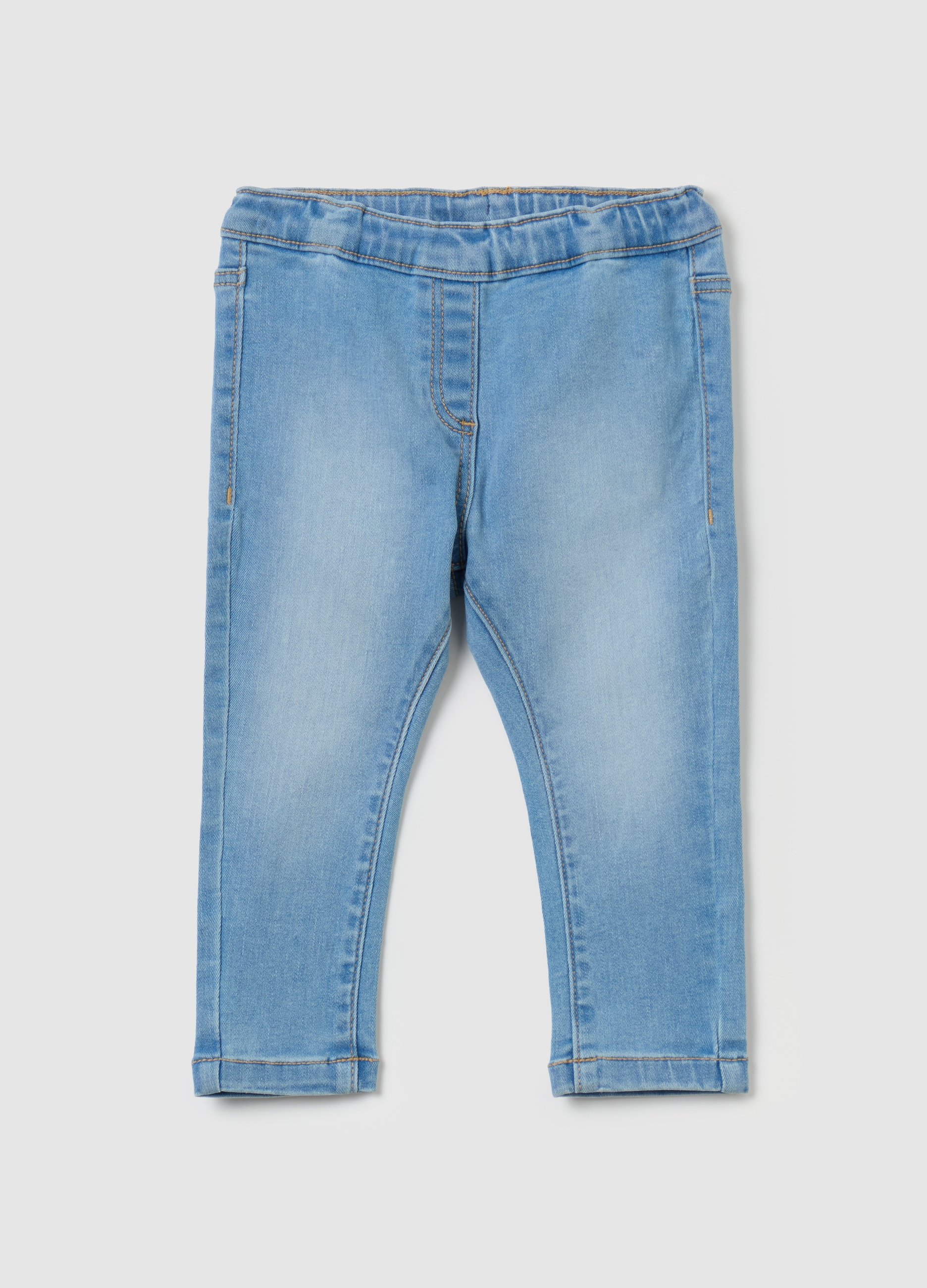 FAGOTTINO, Jeggings Elásticos Con Bolsillos, Niña, Lavado medio, Talla: 9-12