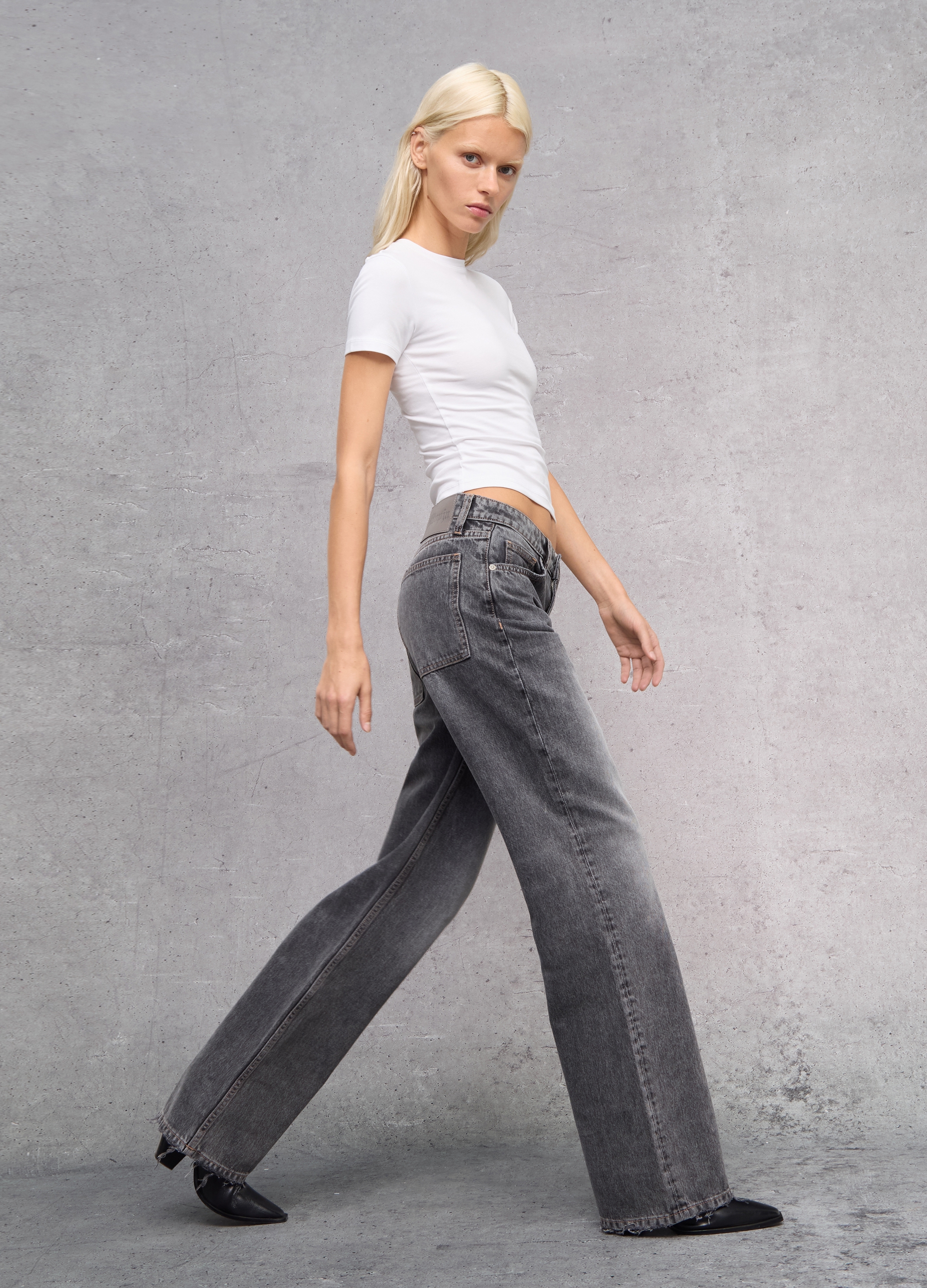 UTOPJA, Perfect Denim Vintage Grey, Donna, Grigio, Taglia: XS