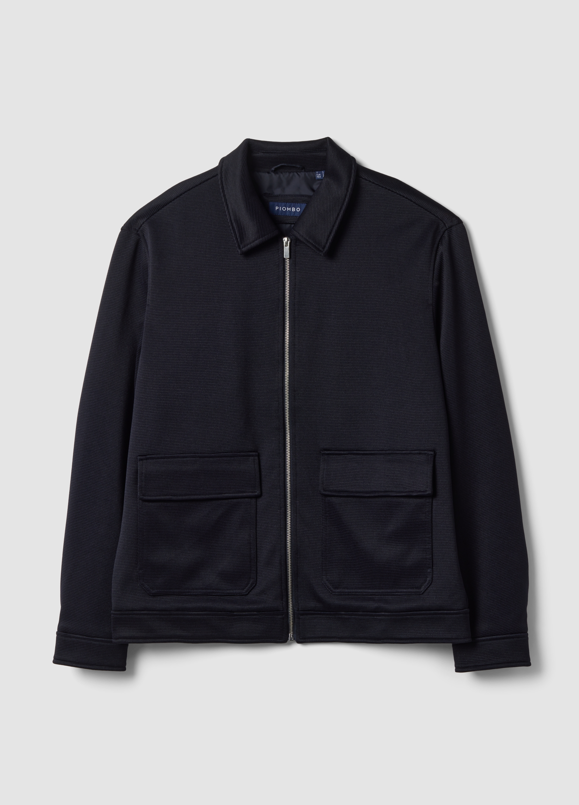 Piombo Contemporary, Giacca Blu In Tessuto Elasticizzato Imbottita, Uomo, Blu, Taglia: L