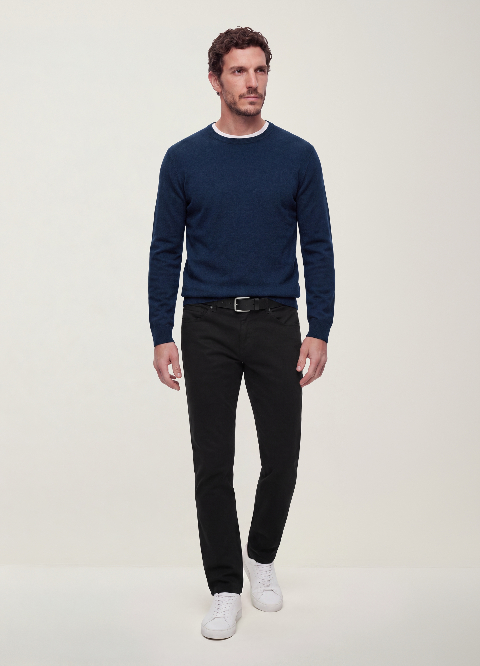 OVS, Maglia Girocollo Blu In Misto Viscosa Regular Fit, Uomo, Blu, Taglia: M