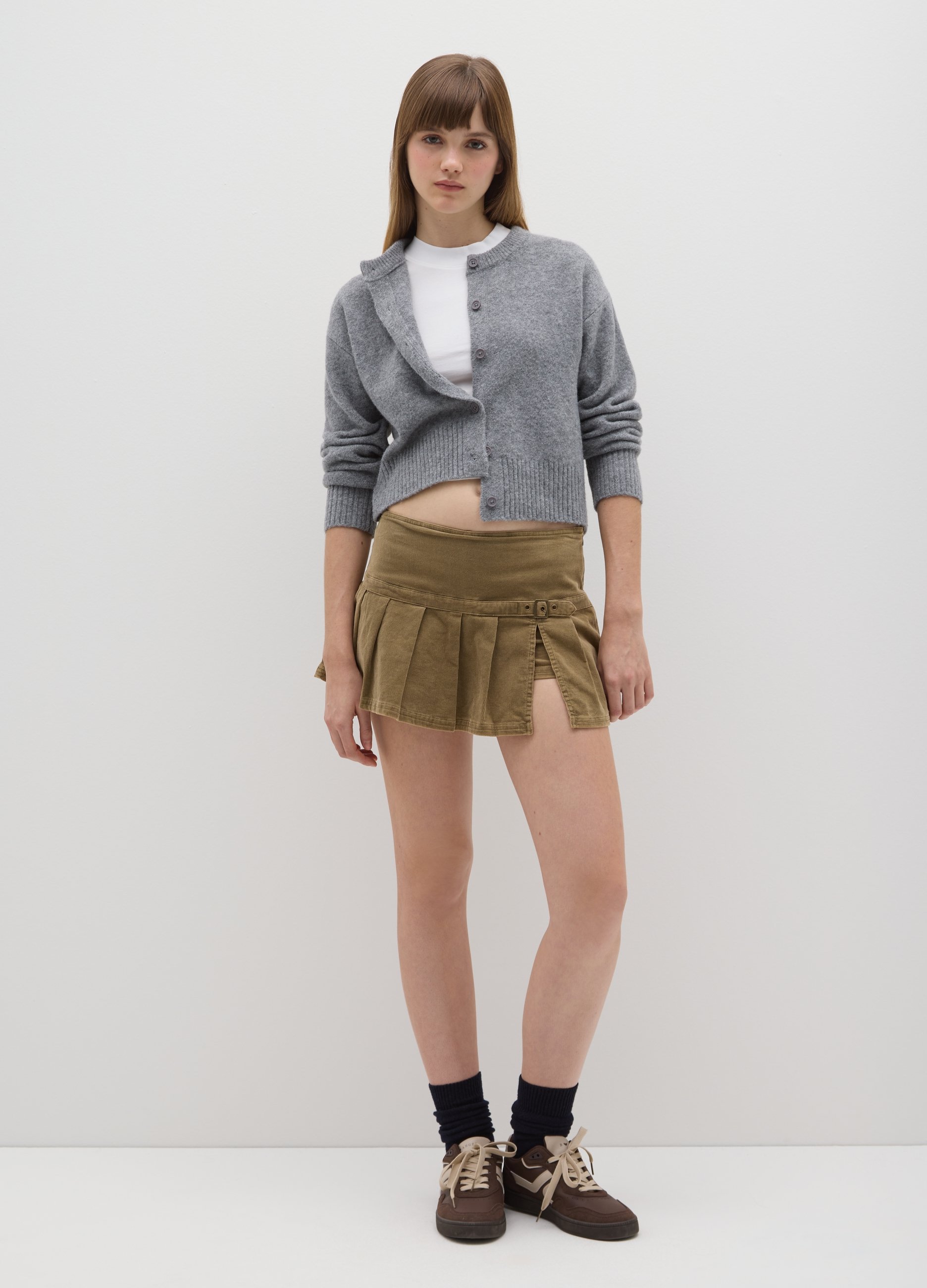 B.ANGEL, Cardigan Grigio Regular Fit Con Bottoni, Donna, Grigio, Taglia: M