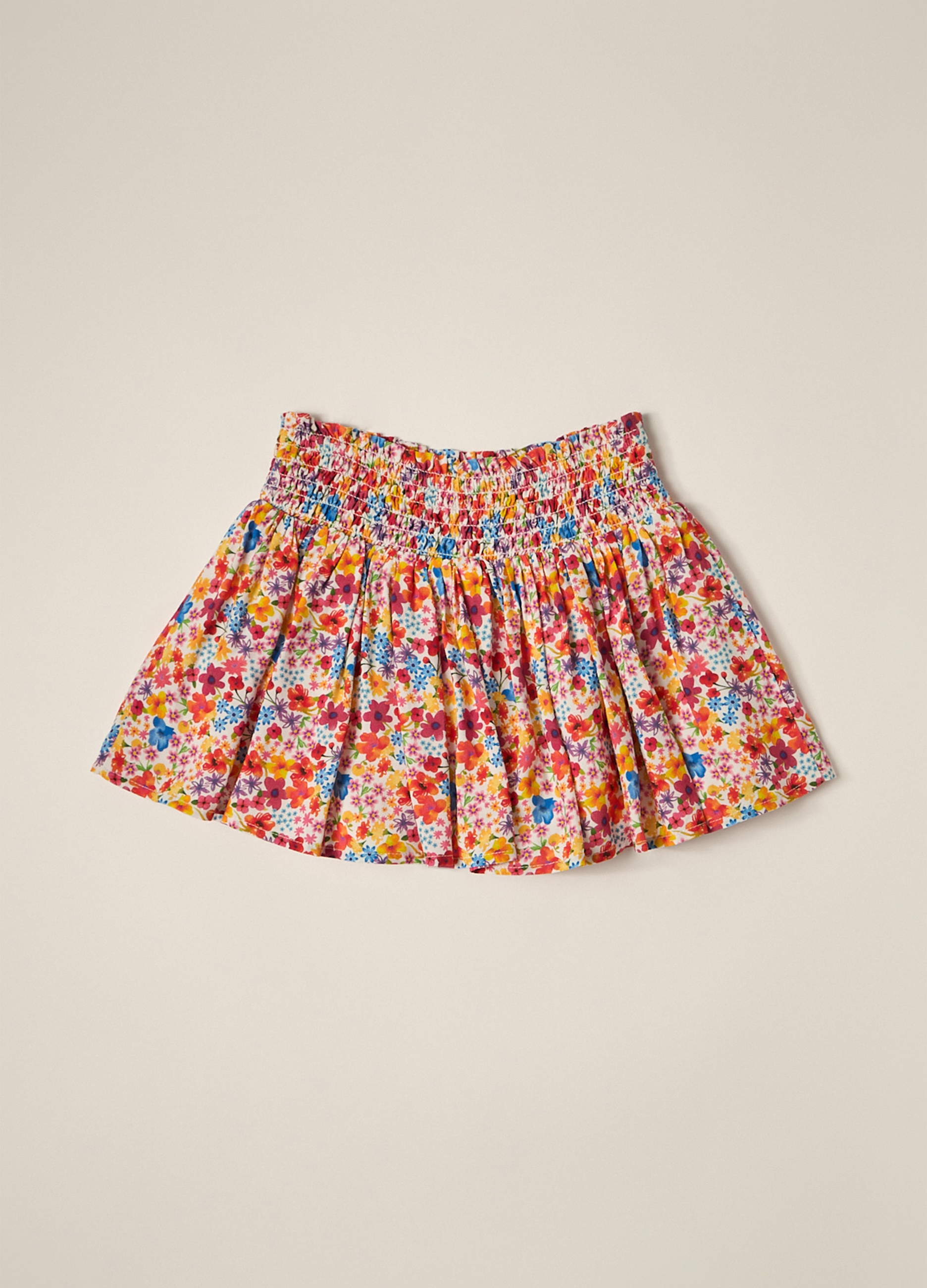 OVS, Gonna In Viscosa A Fiori Iana Neonata, Arancione, Taglia: 6