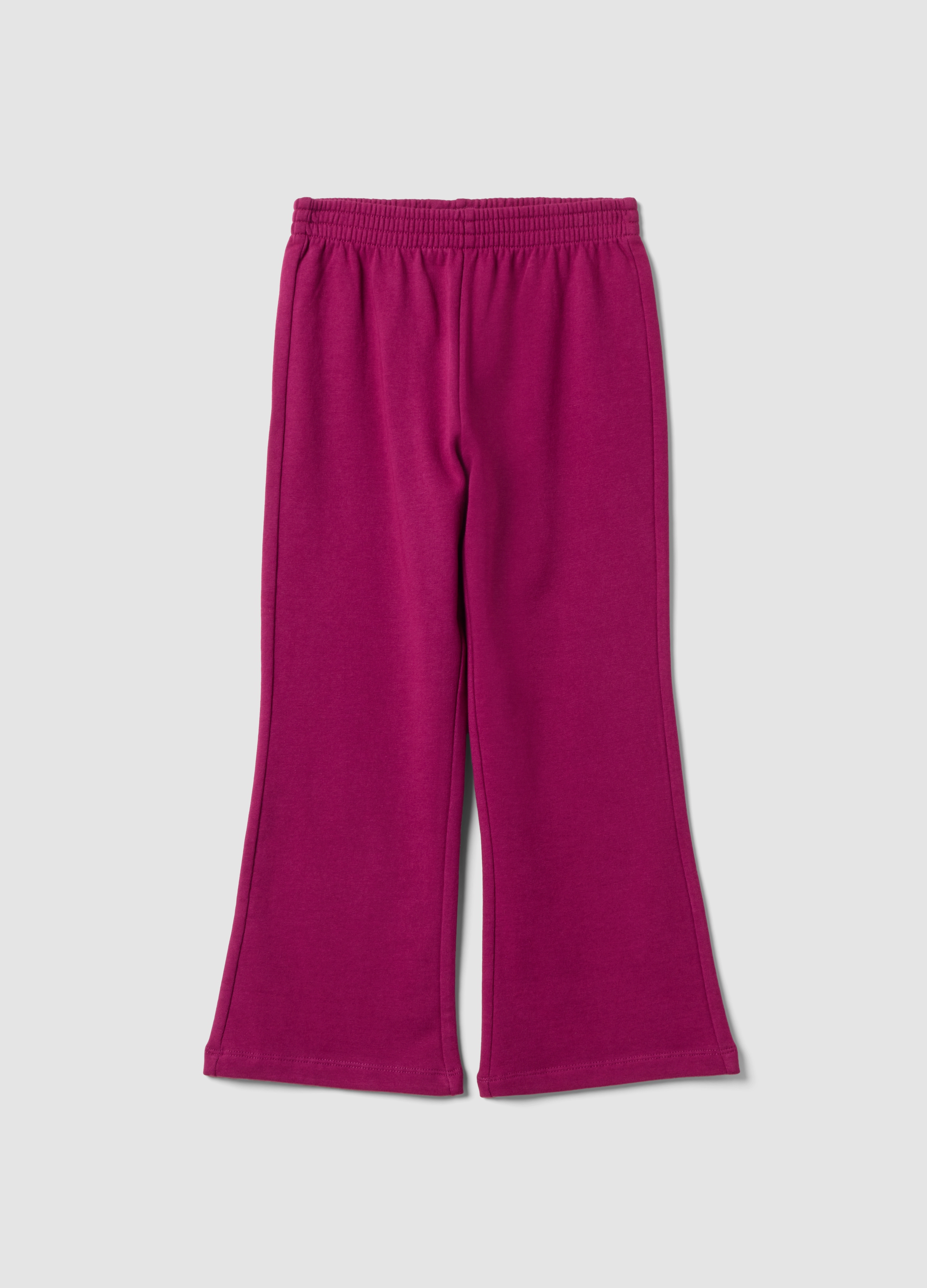 OVS KIDS, Jogger Viola Flare Fit In Puro Cotone Per Bambina, Viola, Taglia: 4-5