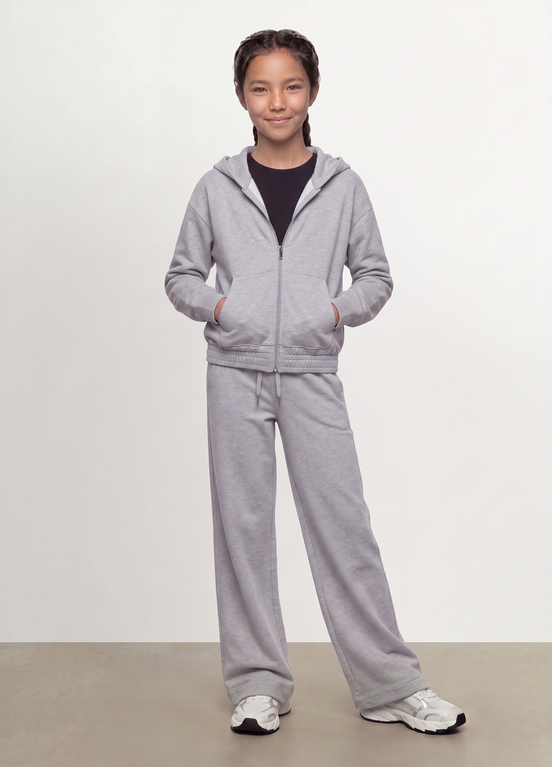 OVS KIDS, Pantaloni Grigi Culotte In Puro Cotone Organico Per Ragazza, Bambina, Grigio, Taglia: 11-12