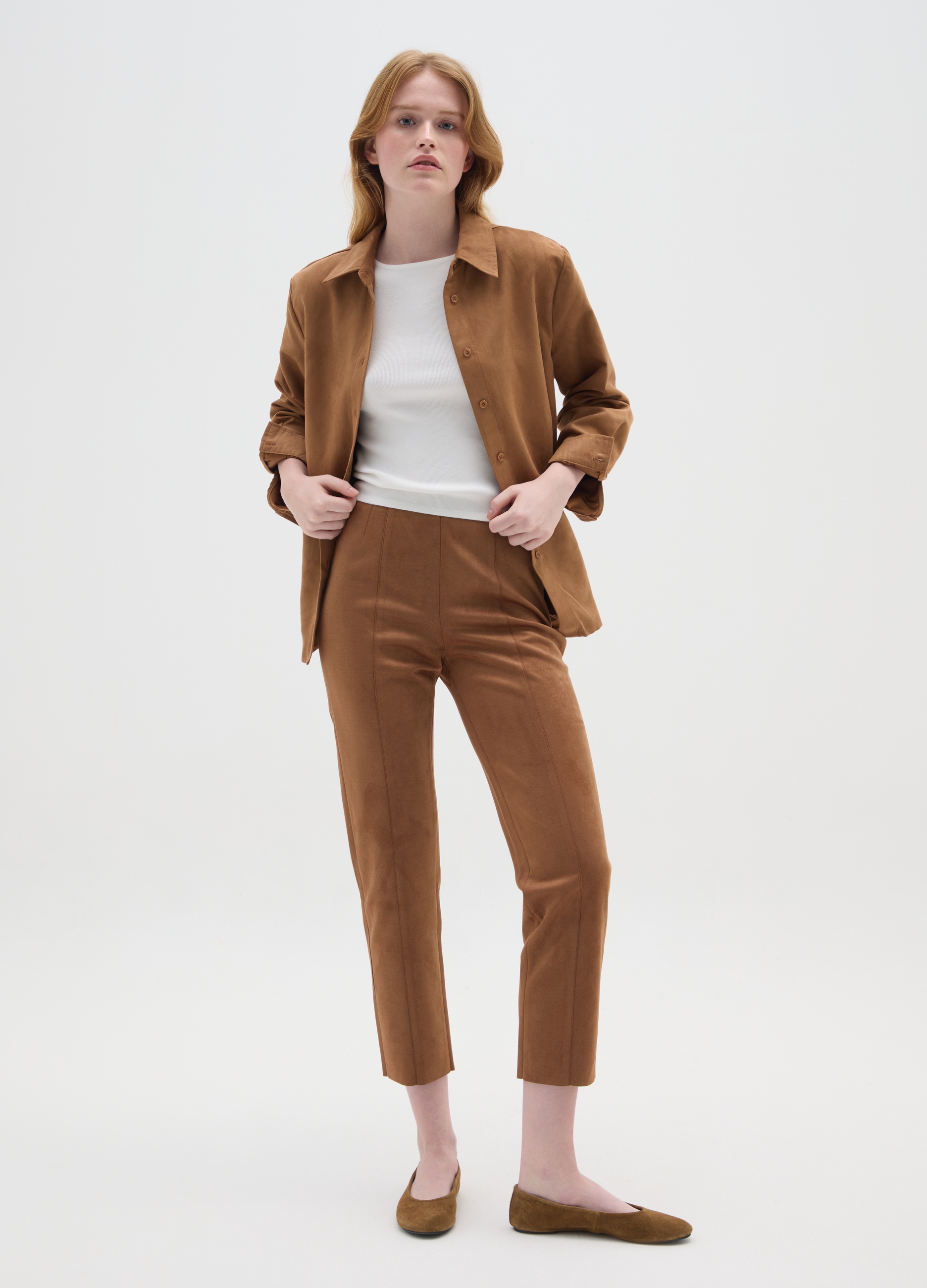 OVS, Leggings Marroni Slim Fit, Donna, Marrone, Taglia: XS