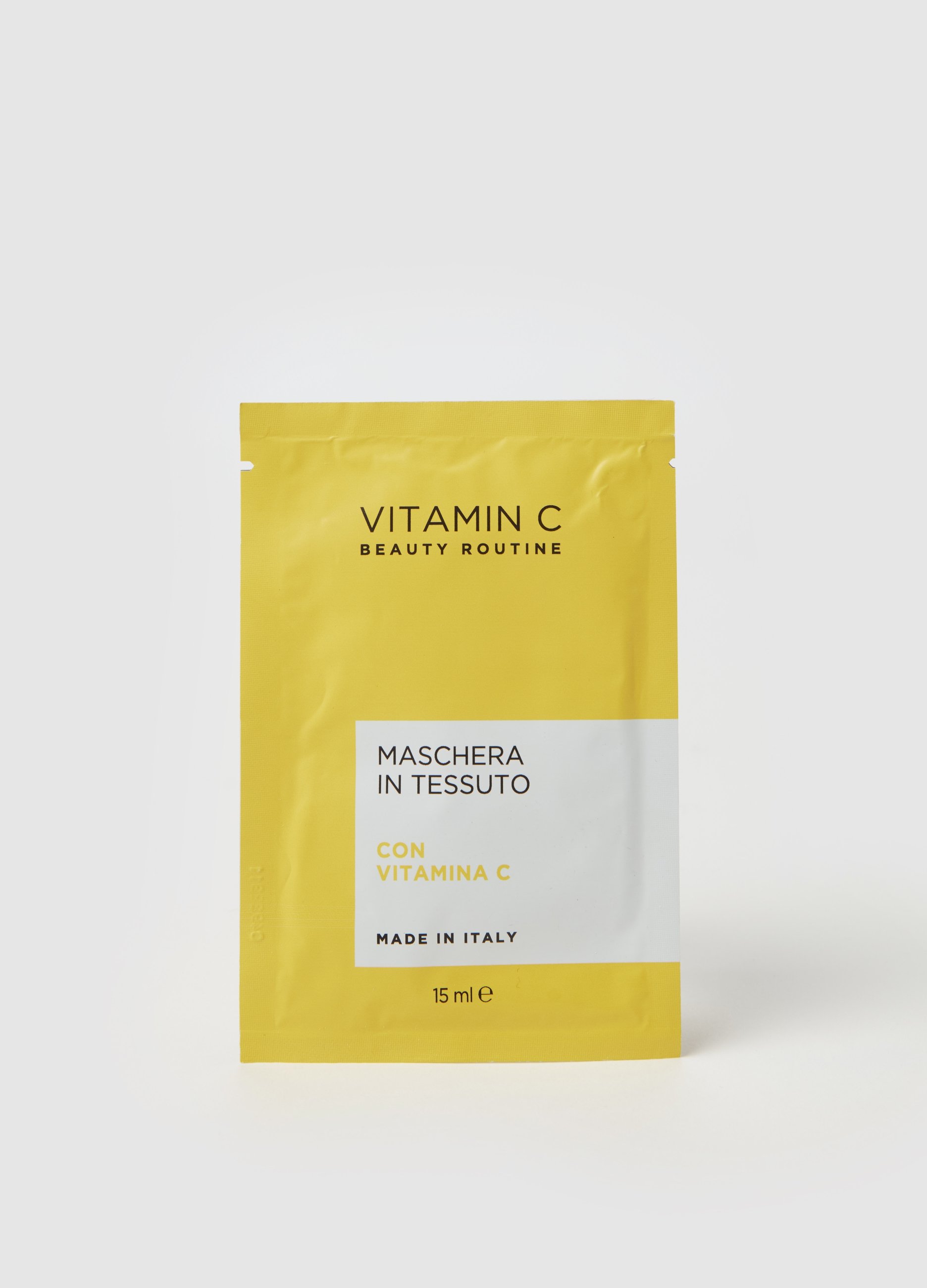 BEAUTY ROUTINE, Maschera Viso Illuminante Beauty Routine Alla Vitamina C, Donna, Giallo, Taglia: FASUL