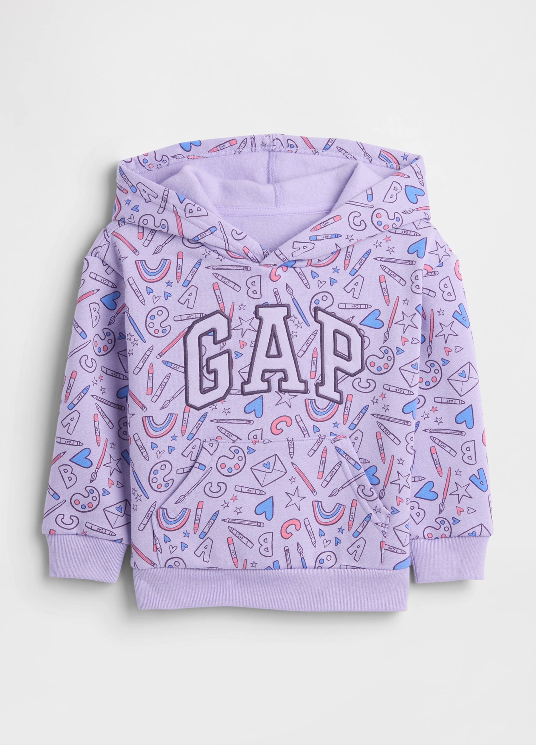 GAP KIDS, Felpa Con Cappuccio, Bambina, Viola, Taglia: 18-24M/79-84