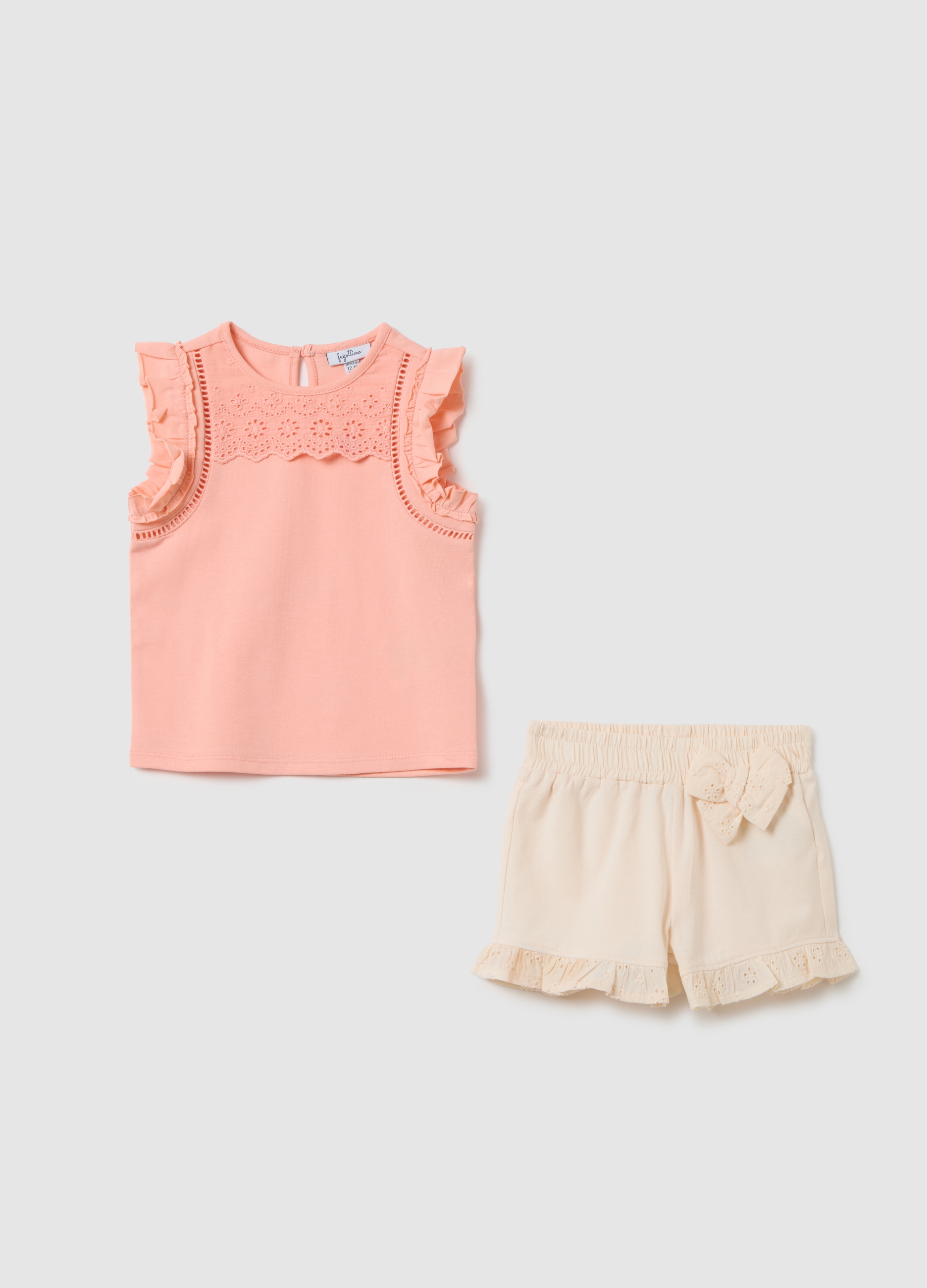 FAGOTTINO, Conjunto De Jogging Para Niña En Algodón Rosa, Ajuste Regular, Niña, Rosa, Talla: 30-36