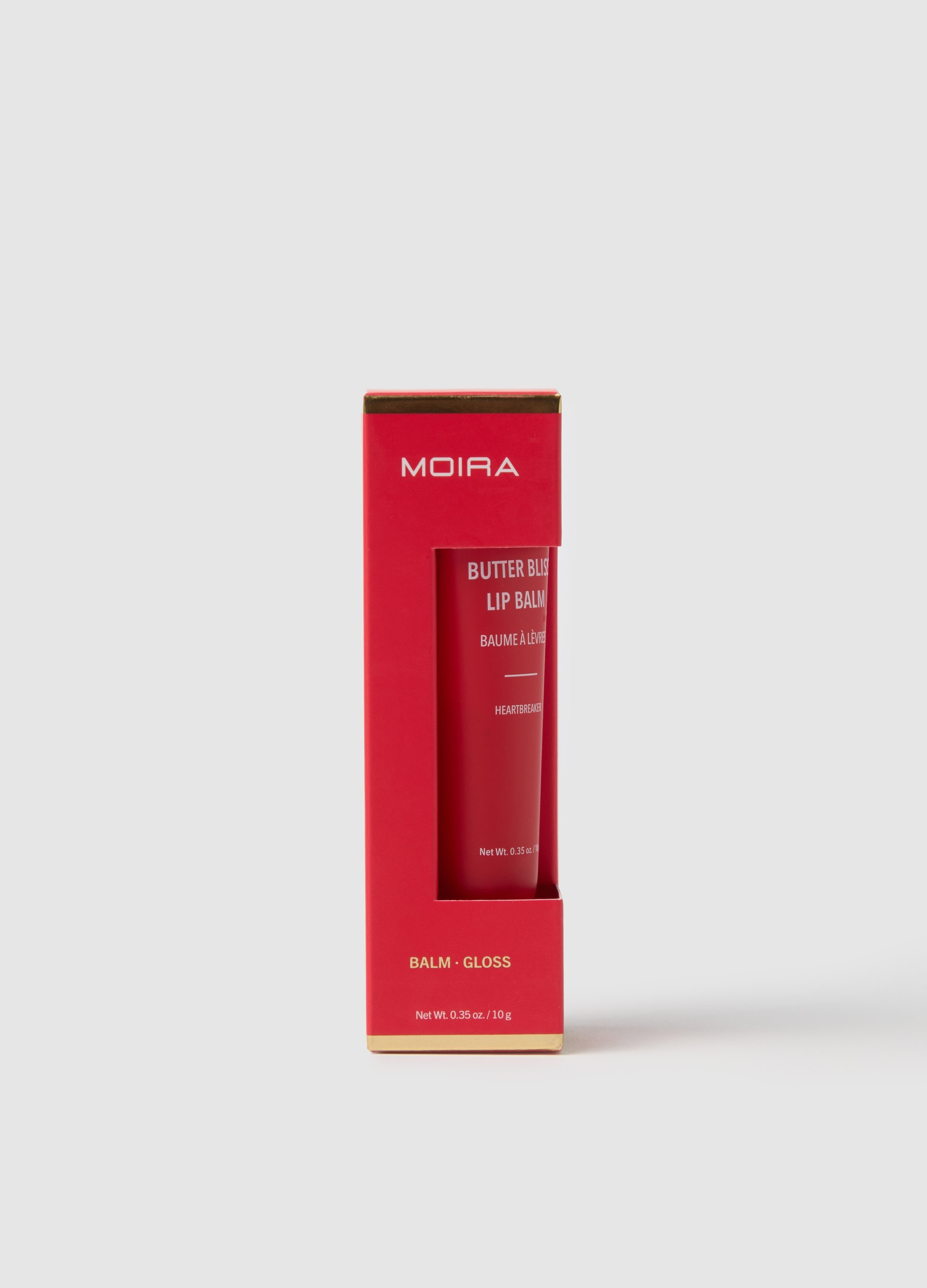 MOIRA, Moira Butter Bliss Lip Balm 001 Heartbreaker Balsamo Labbra Colorato - Make-up Coreano, Donna, Rosso, Taglia: FASUL