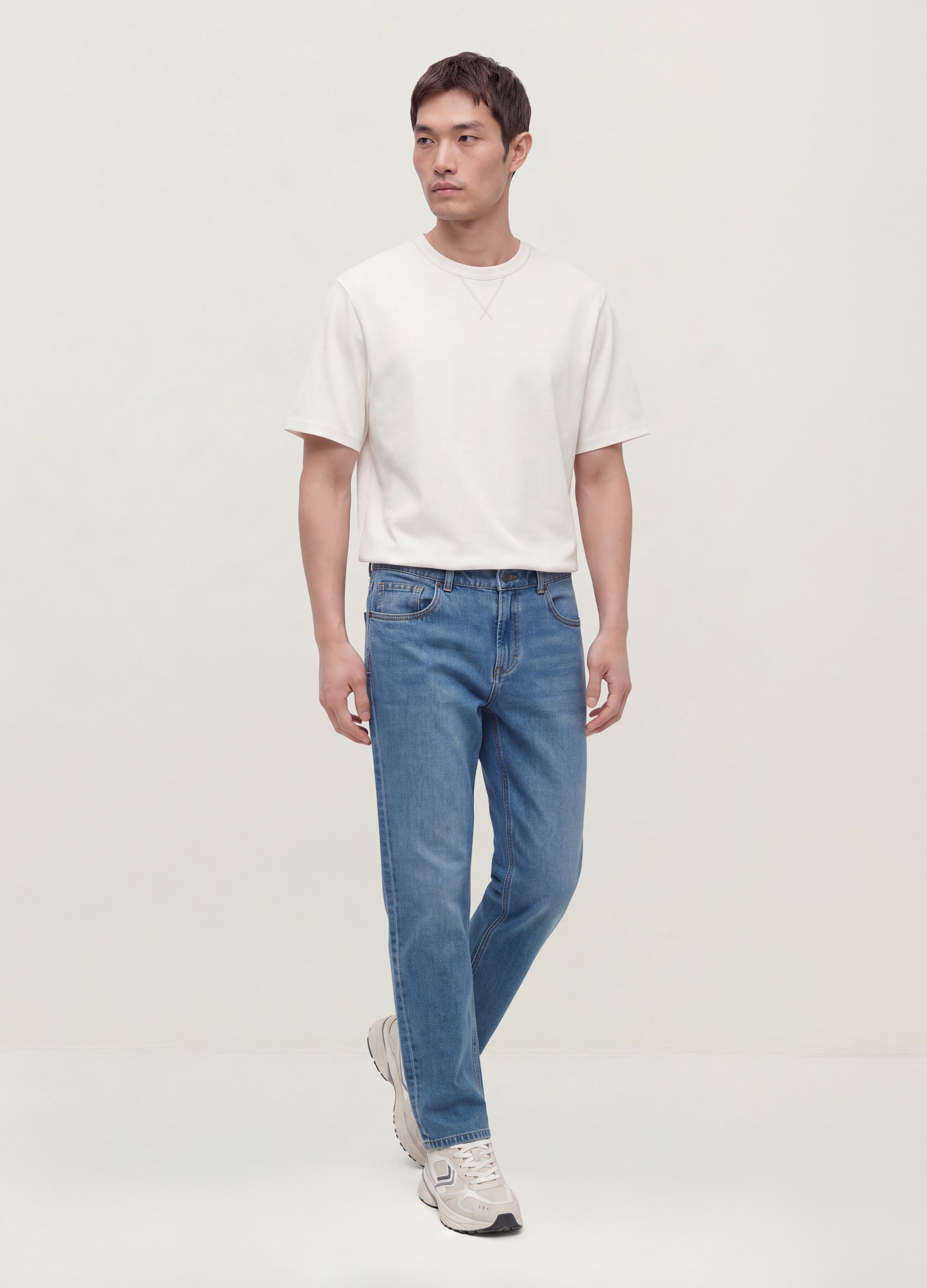 REPUBLIC OF DENIM, Jeans Denim Azzurro In Misto Cotone E Viscosa Regular Fit, Uomo, Azzurro, Taglia: 46