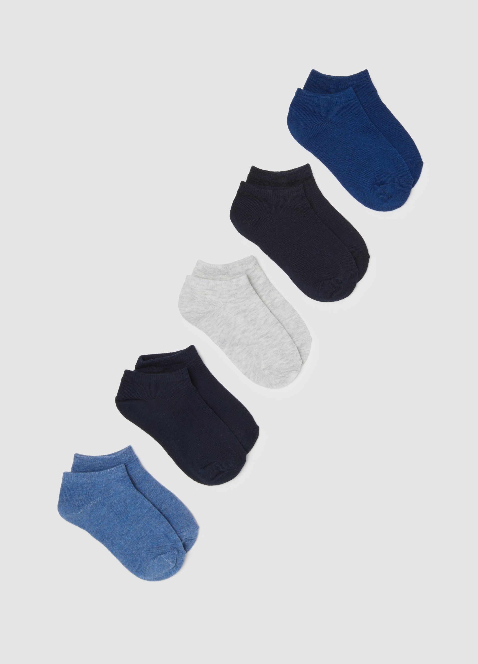 OVS KIDS, Calcetines Multicolor De Mezcla De Algodón Para Chico, Niño, Azul/gris, Talla: 28/30