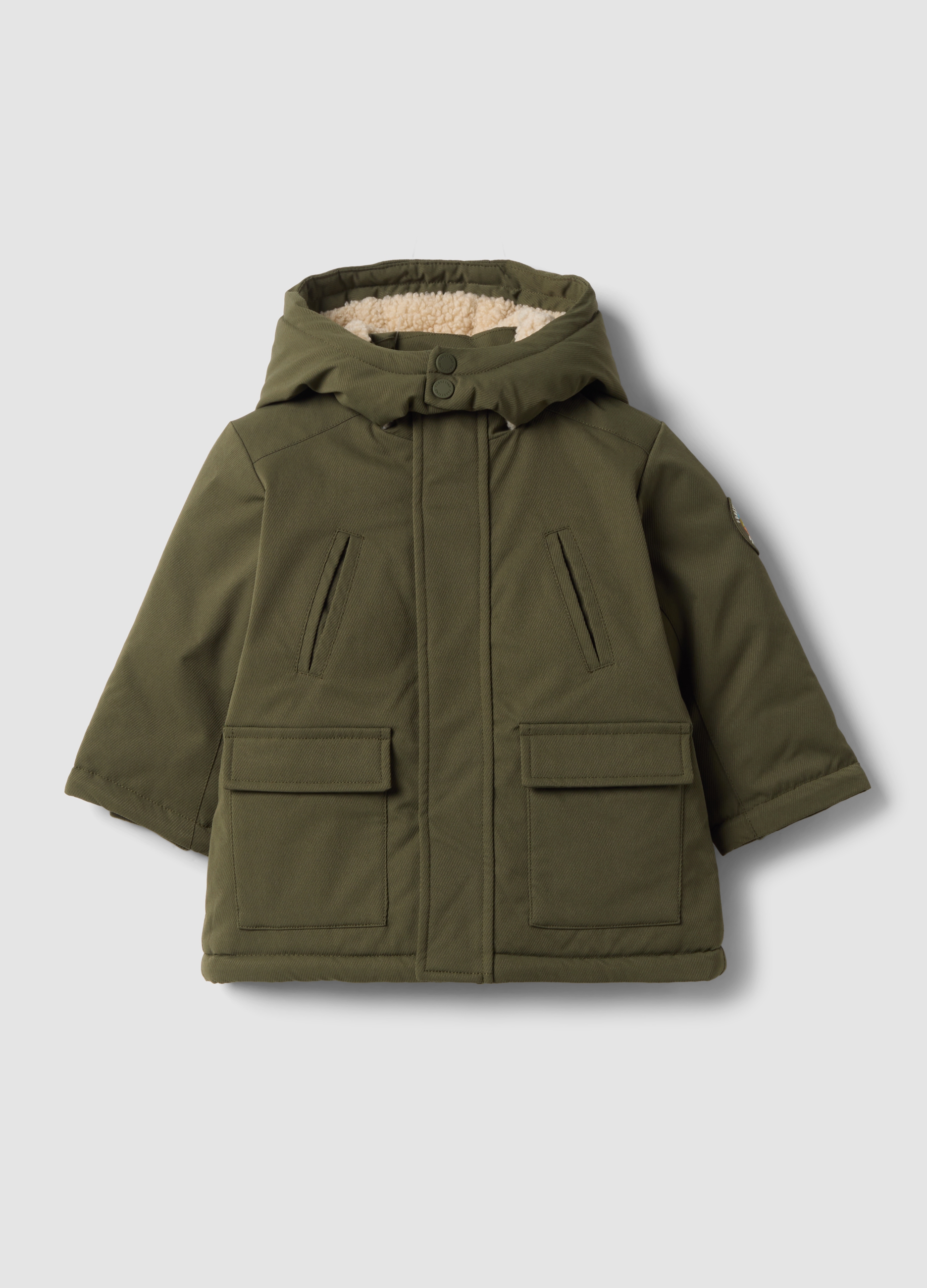FAGOTTINO, Parka Verde Imbottito Lungo Con Cappuccio, Bambino, Verde, Taglia: 18-24