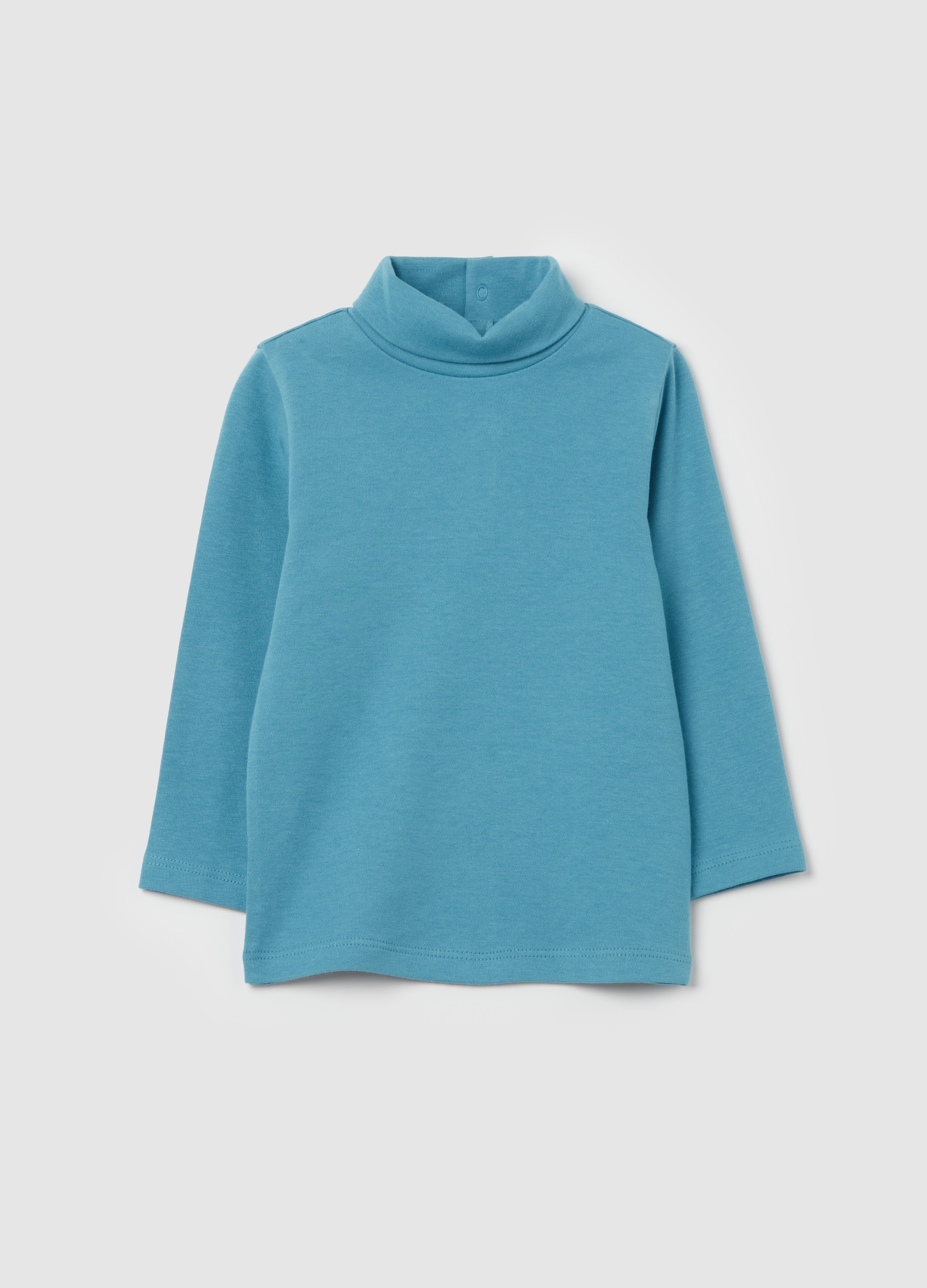 FAGOTTINO, Camiseta De Manga Larga Con Cuello Alto, Niño, Azul Bebé, Talla: 18-24