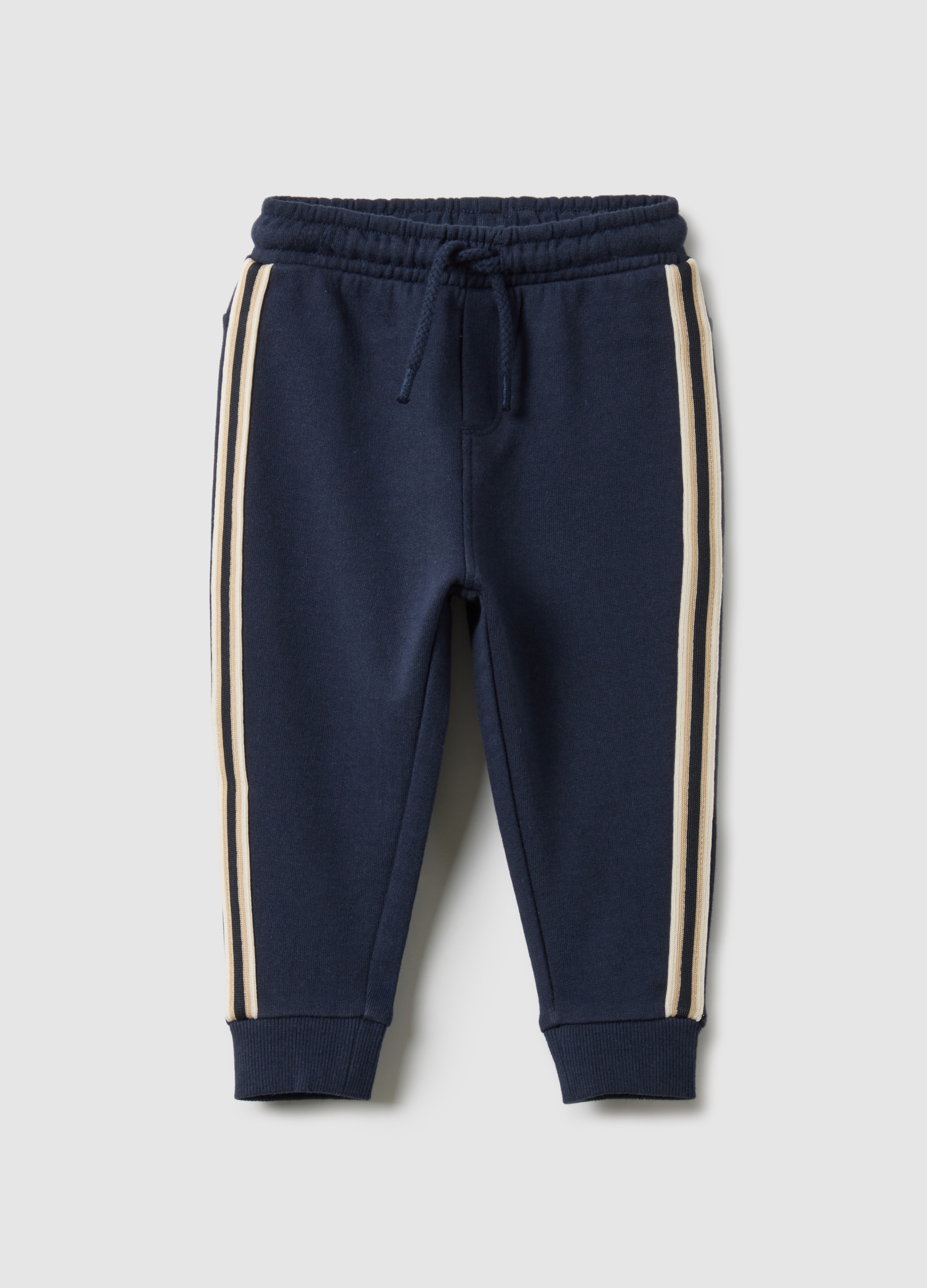 FAGOTTINO, Pantalón Jogger De Algodón Azul Para Bebé Ajuste Regular, Niño, Azul oscuro, Talla: 24-30