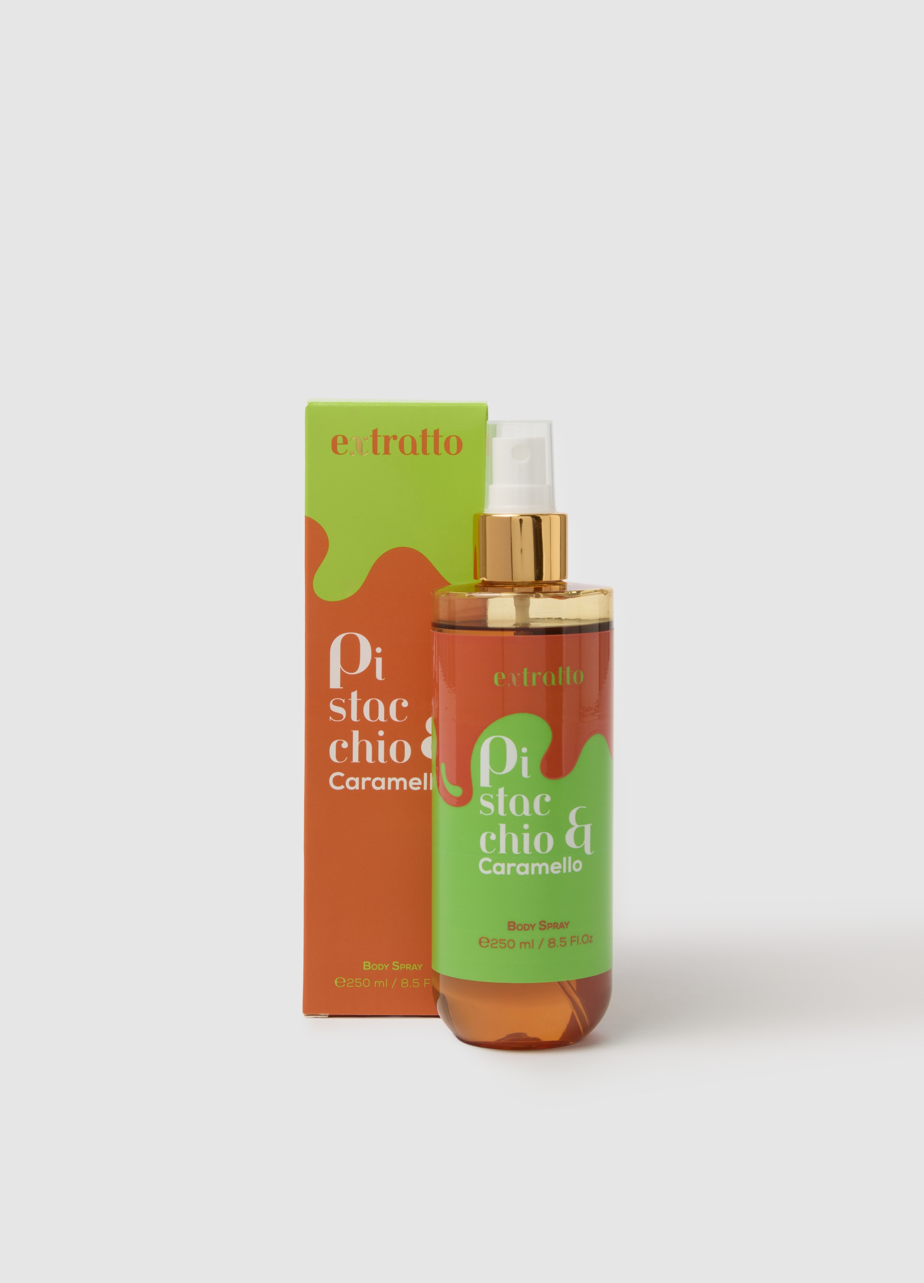 EXTRATTO, Body Spray Per Il Corpo Con Note Di Pistacchio E Caramello, Goloso E Avvolgente, Dolce E Cremoso., Unisex, Arancione, Taglia: FASUL