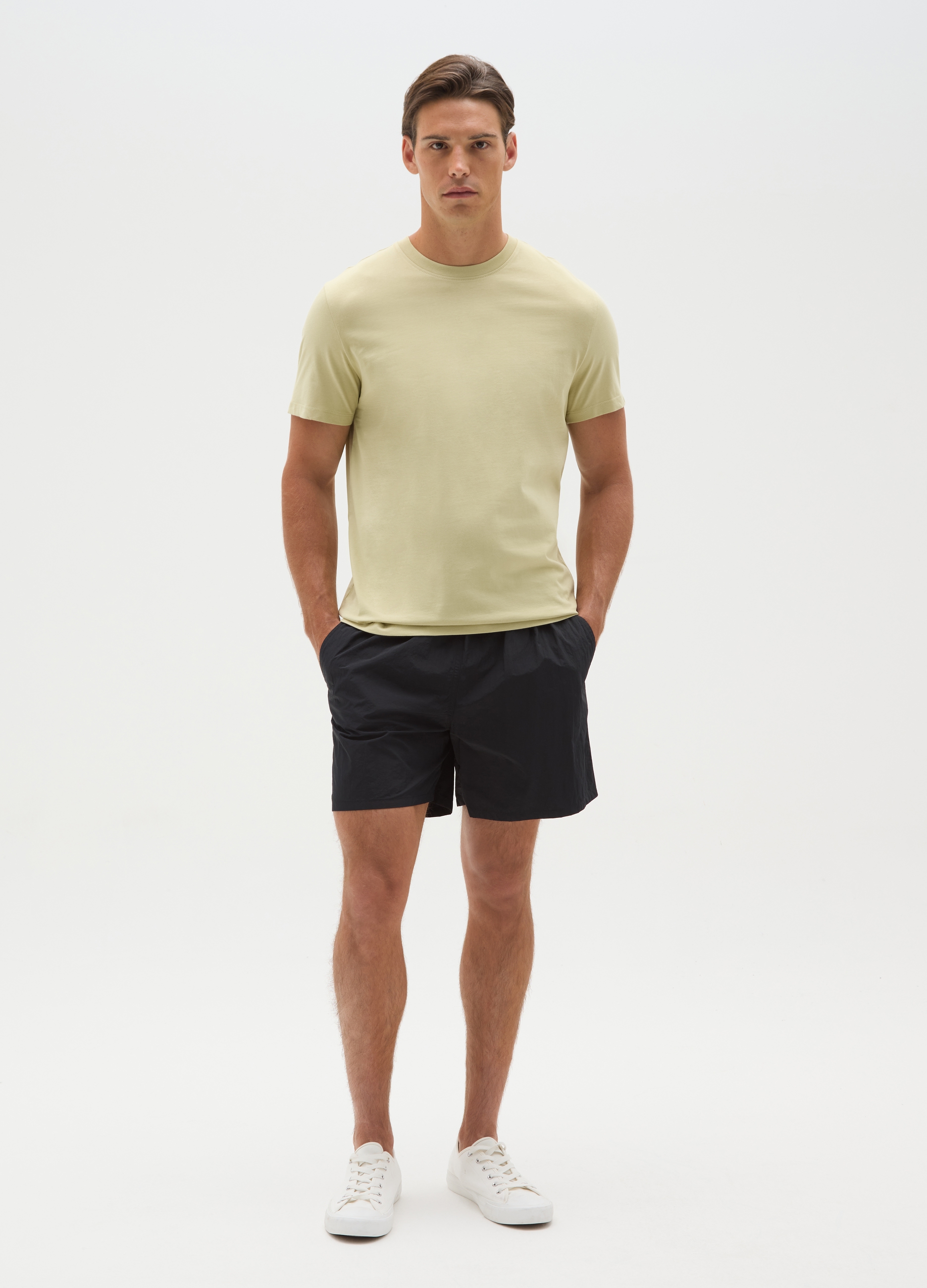 OVS , Pantaloncini Da Uomo In Nero Regular Fit Con Coulisse, Nero, Taglia: S