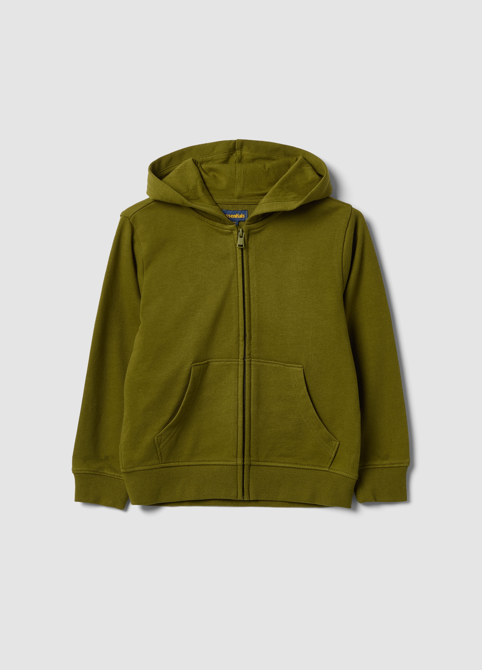 OVS KIDS, Felpa Verde Con Cappuccio In Puro Cotone Organico Per Bambino Regular Fit, Verde, Taglia: 3-4