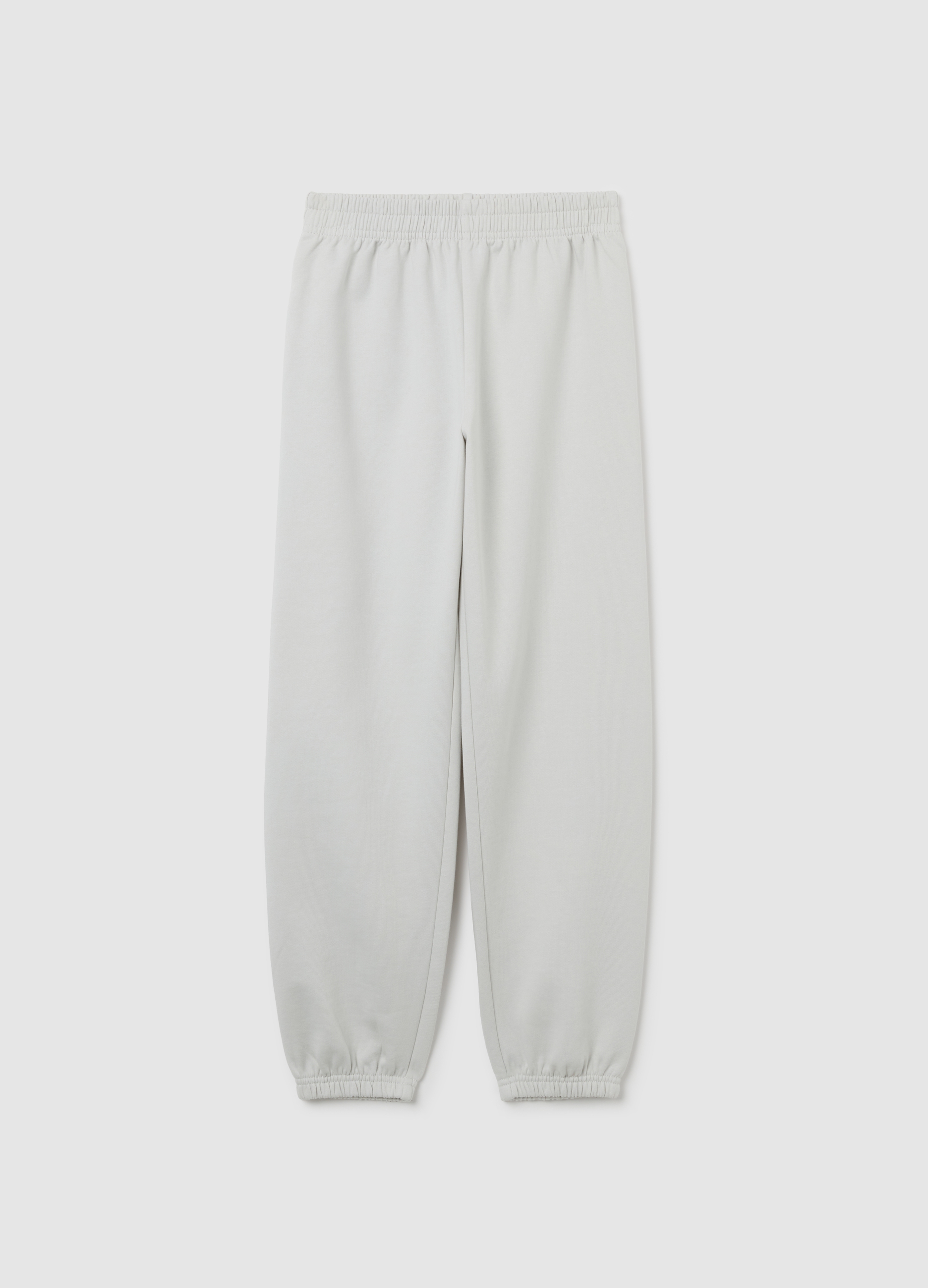 OVS KIDS, Joggers De Niña En Puro Algodón Blanco, Ajuste Regular, Niña, Blanco óptico, Talla: 10-11
