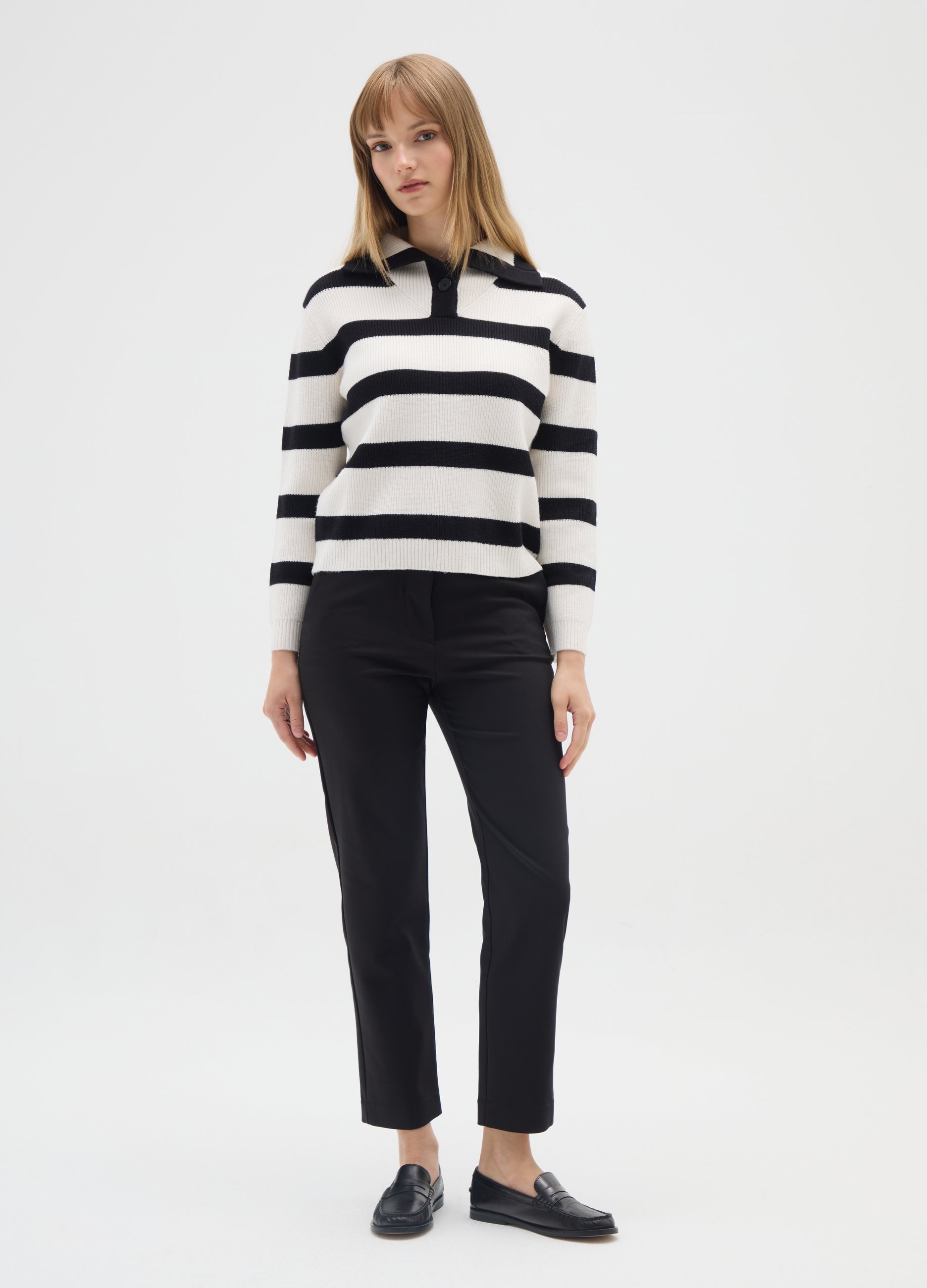 OVS, Pantalones Slim Negros Elásticos, Mujer, Negro, Talla: 38