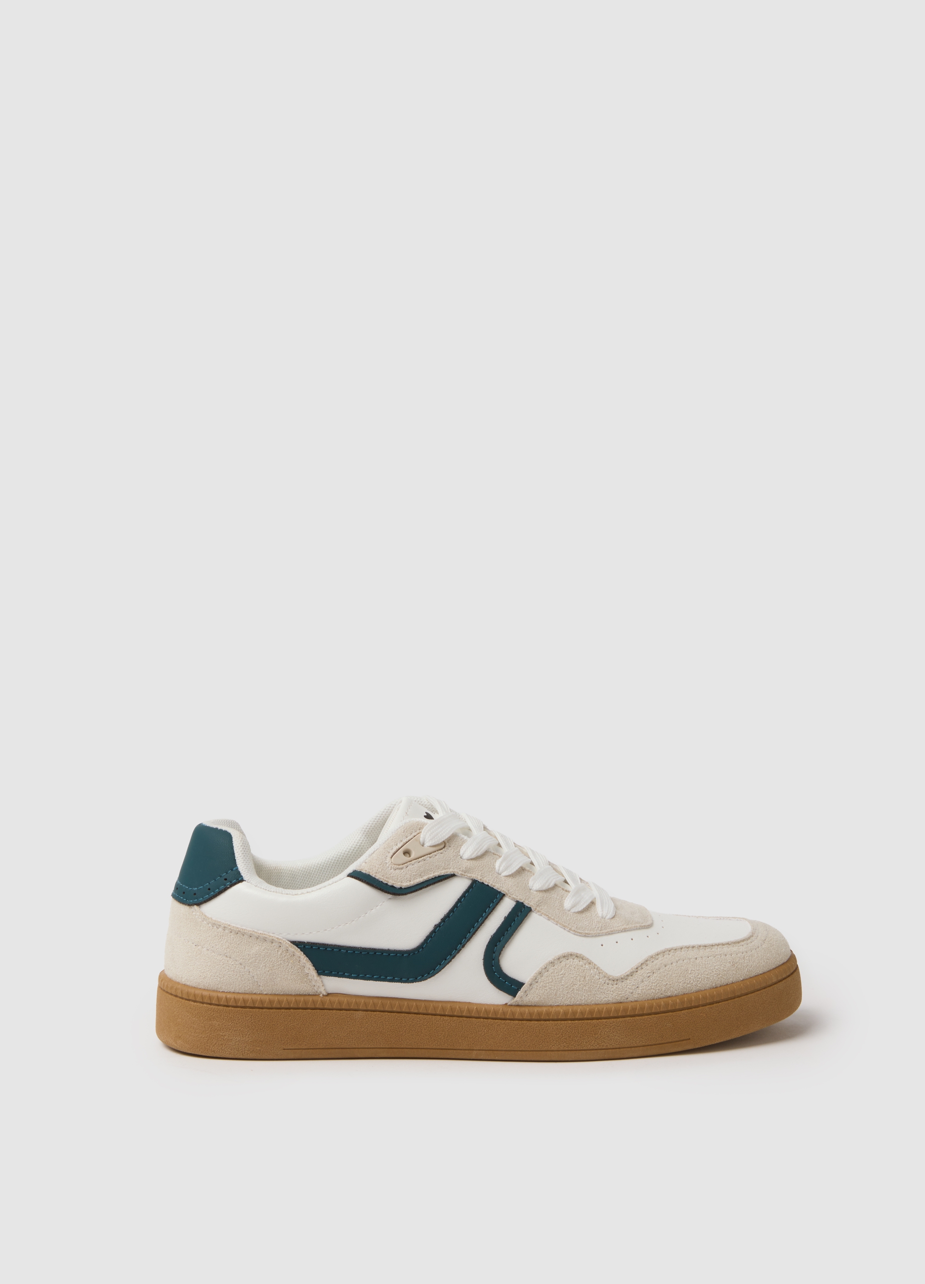 B.ANGEL, Zapatillas Multicolor De Piel Auténtica, Ajuste Regular, Mujer, Blue/White/Grey, Talla: 37