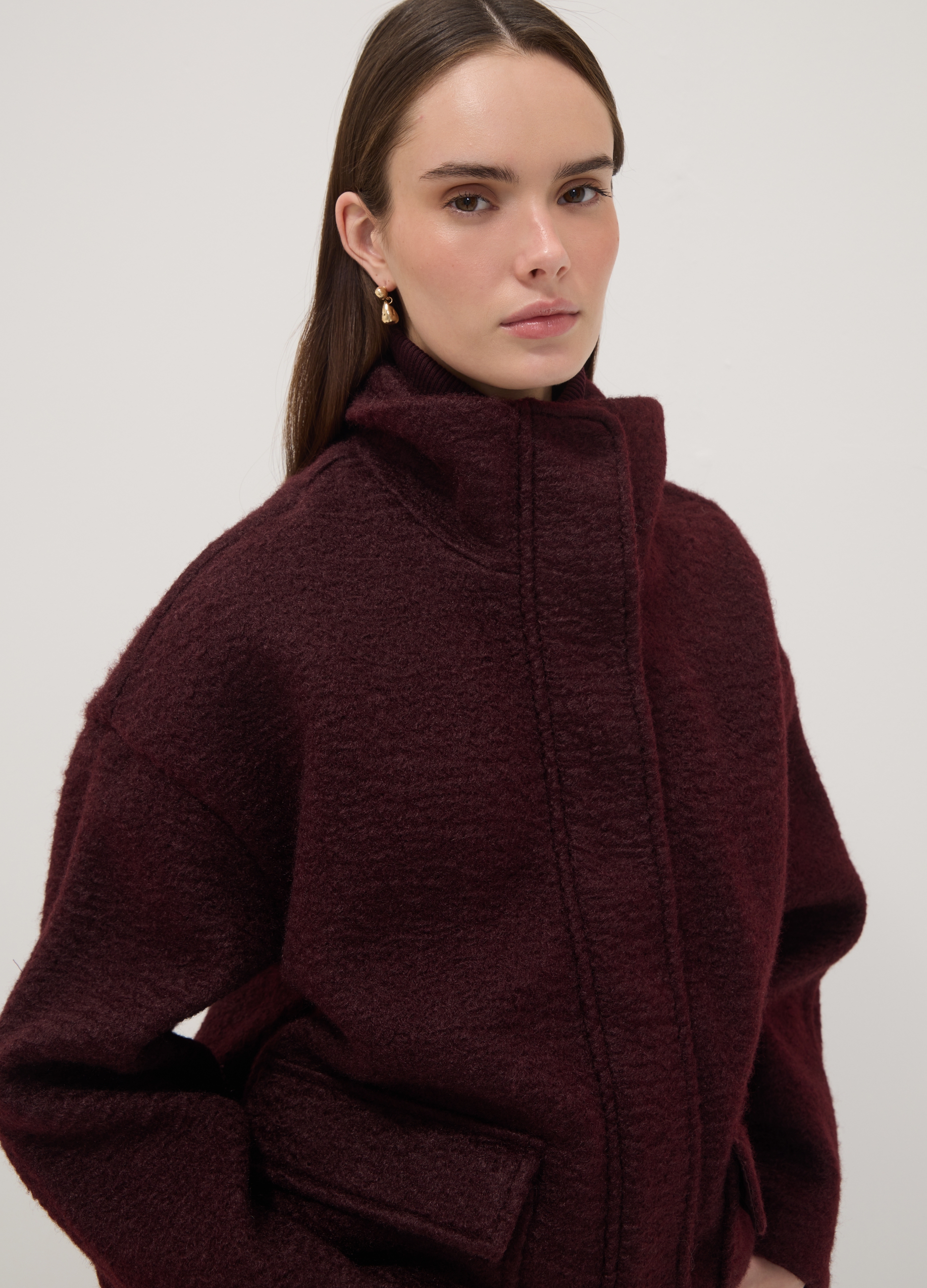 OVS, Giacca Rossa Con Zip E Bottoni A Pressione, Donna, Rosso, Taglia: XS