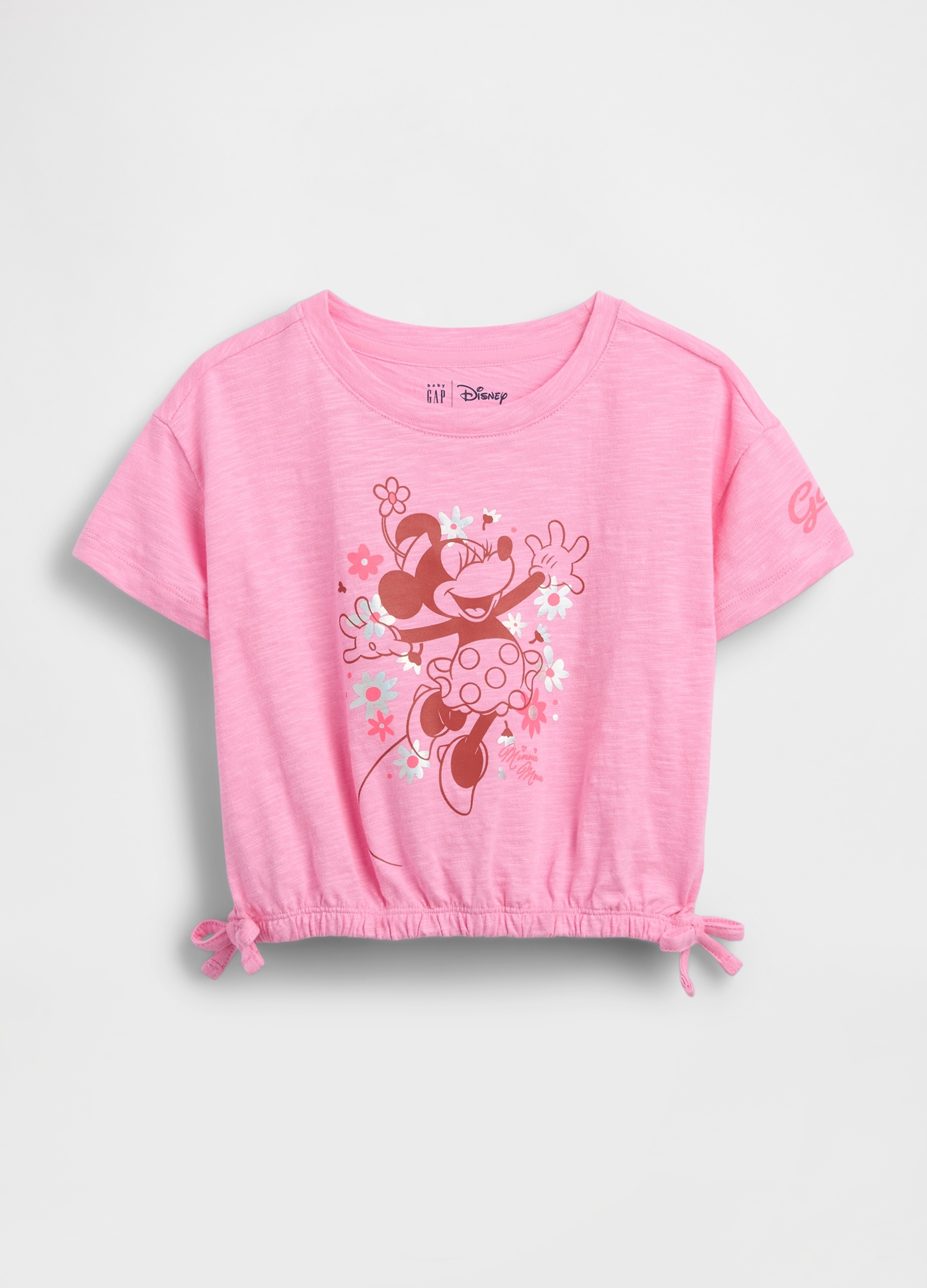 GAP KIDS, T-shirt Minnie Disney A Maniche Corte In Puro Cotone, Bambina, Rosa, Taglia: 4Y/99-107
