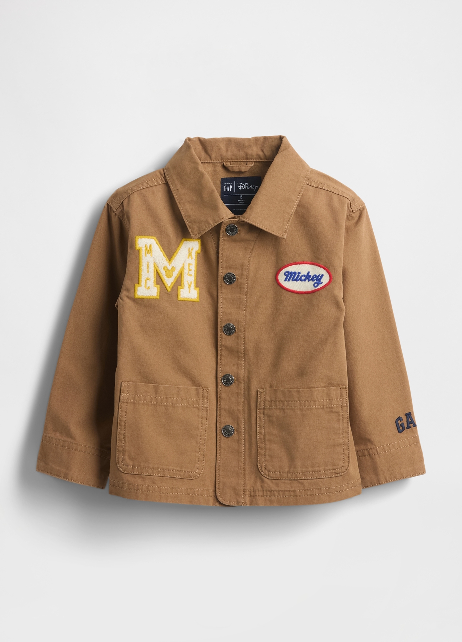 GAP KIDS, Giacca Mickey Disney In Cotone, Unisex, Beige, Taglia: 4Y/99-107