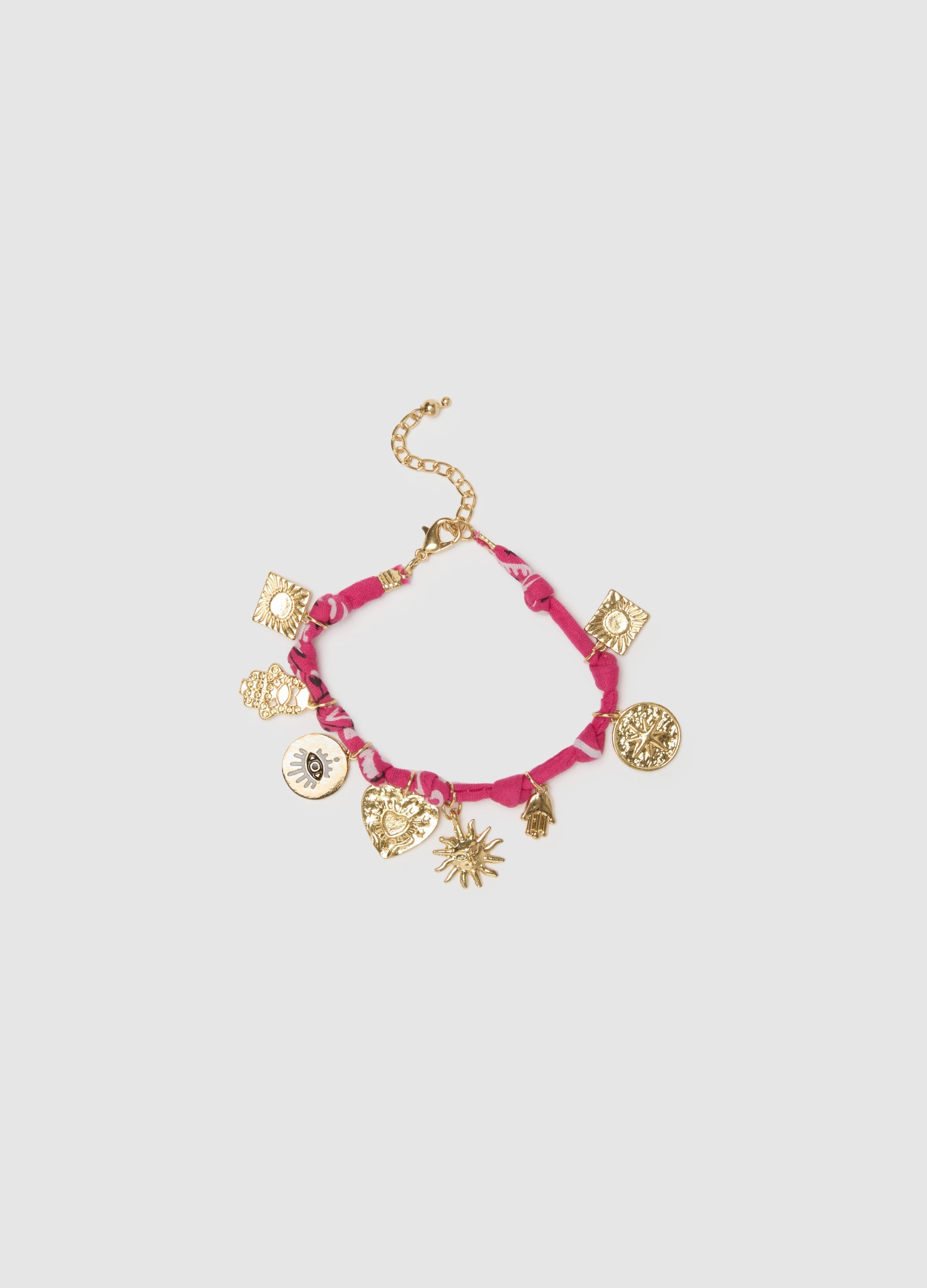 OVS, Bracciale In Zinc Multicolor Con Ciondoli, Donna, Multicolor, Taglia: ONE SIZE