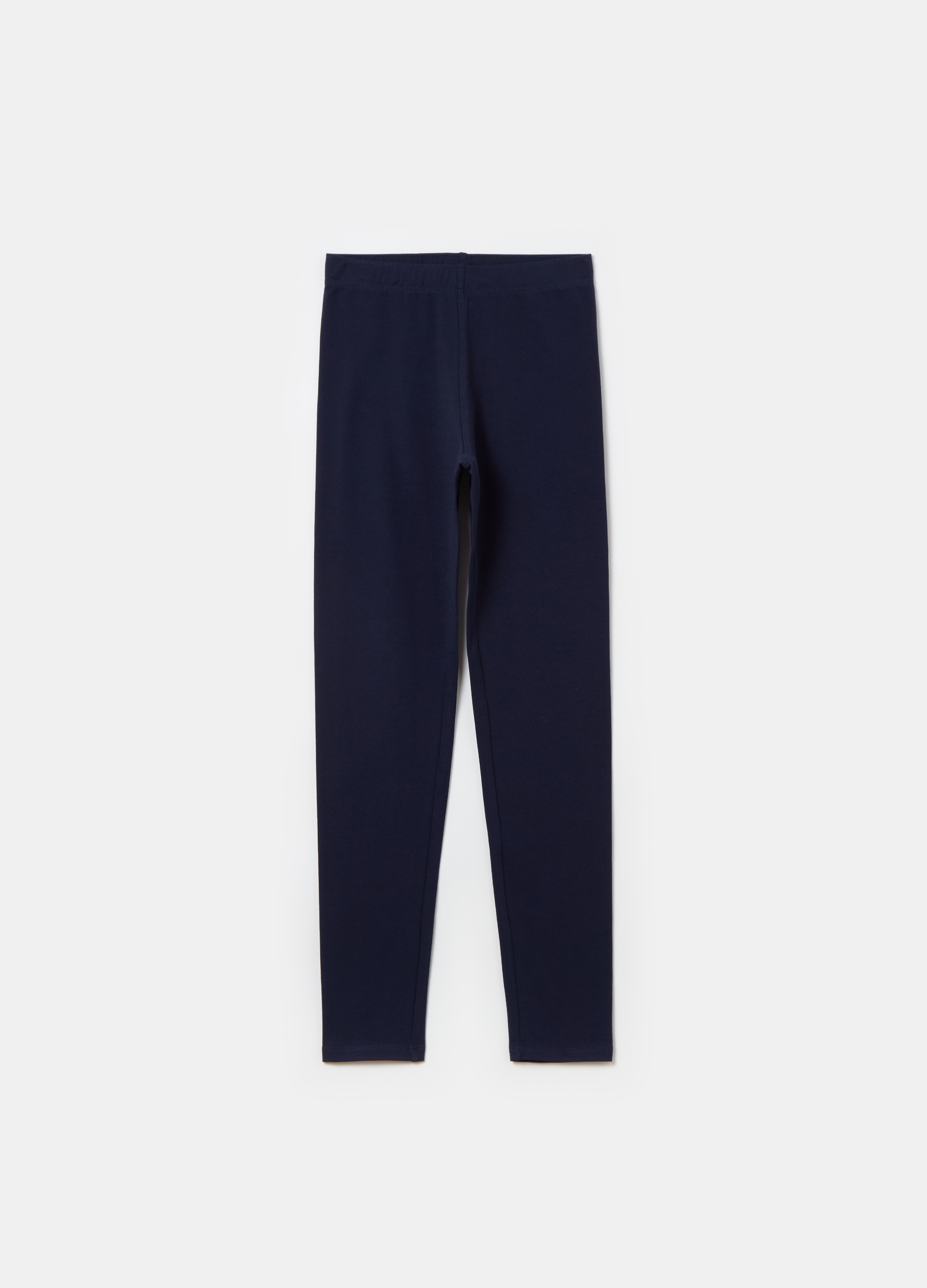 OVS, Leggings In Cotone Stretch, Bambina, Blu, Taglia: 13-14