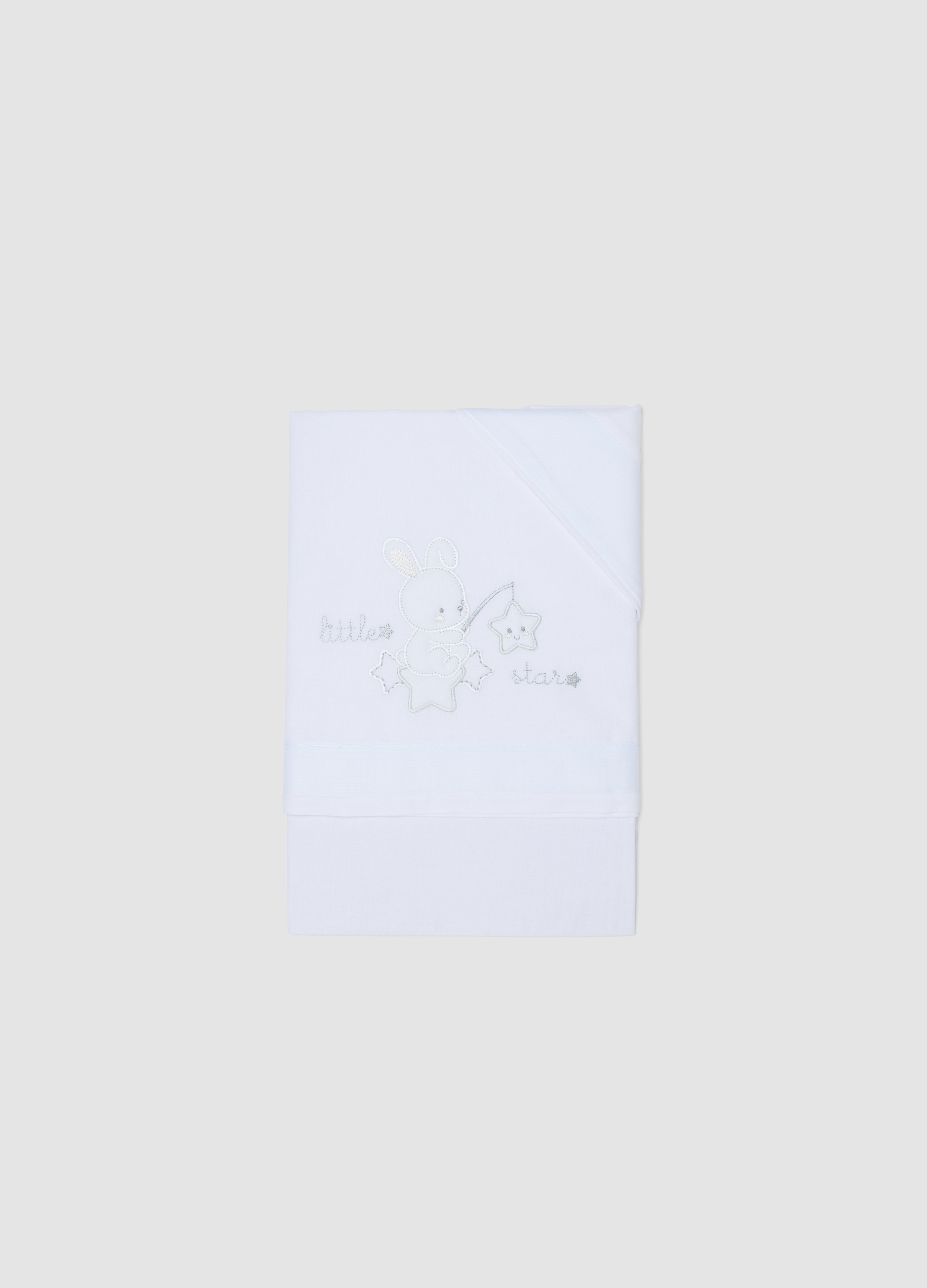 FAGOTTINO, Sábana De Cuna De Algodón Blanco Puro Con Bordados, Unisex, Blanco óptico, Talla: FASUL