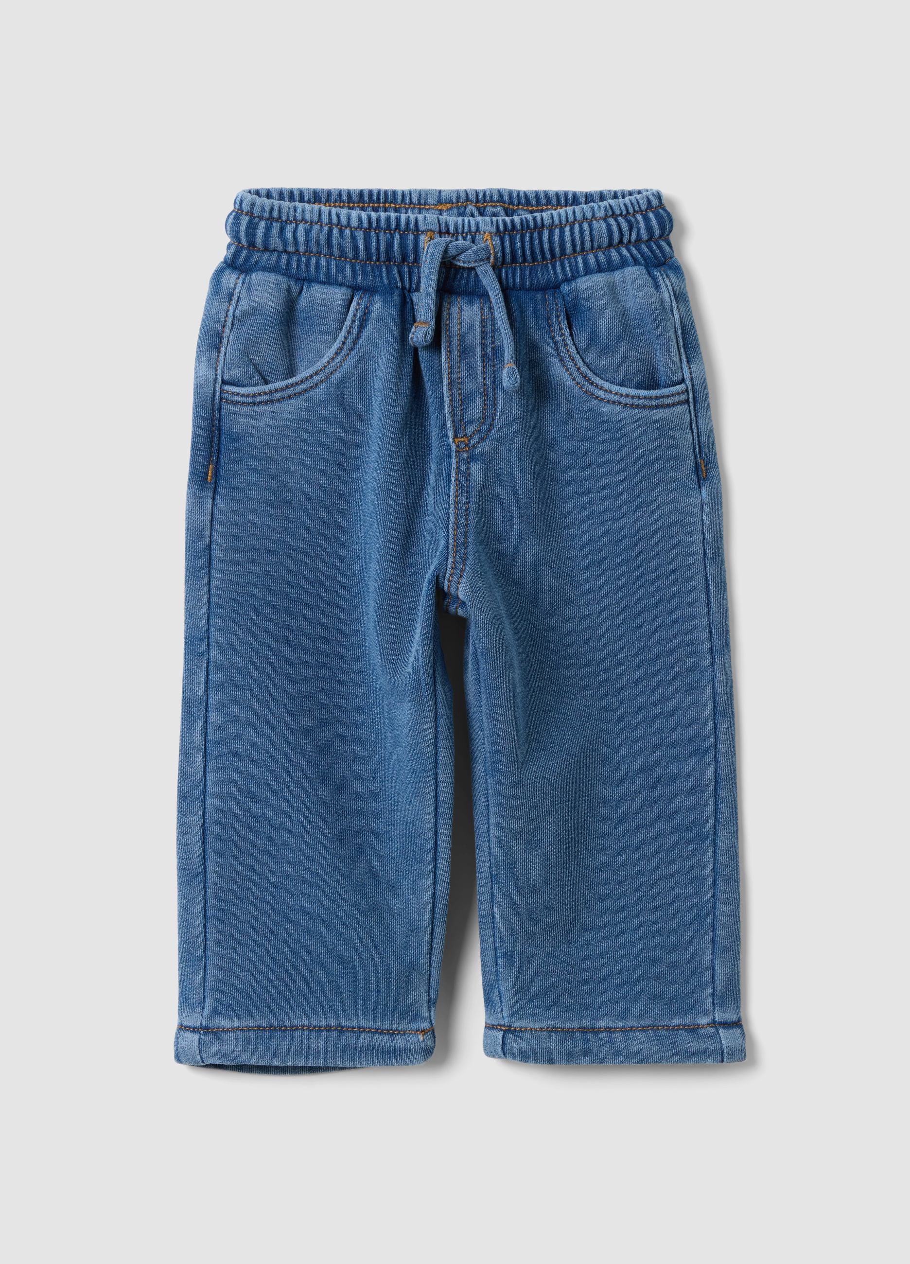 FAGOTTINO, Pantaloni Denim Blu In Misto Cotone Con Vita Elasticizzata Per Bimbo, Bambino, Blu, Taglia: 18-24