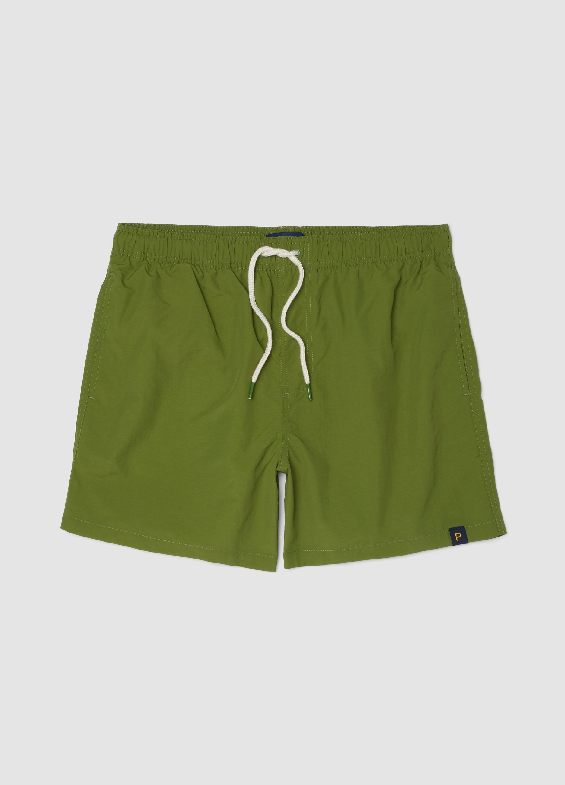 PIOMBO, Bañador Tipo Bóxer Verde Con Cintura Elástica Y Cordón Ajustable, Hombre, Verde claro, Talla: XL