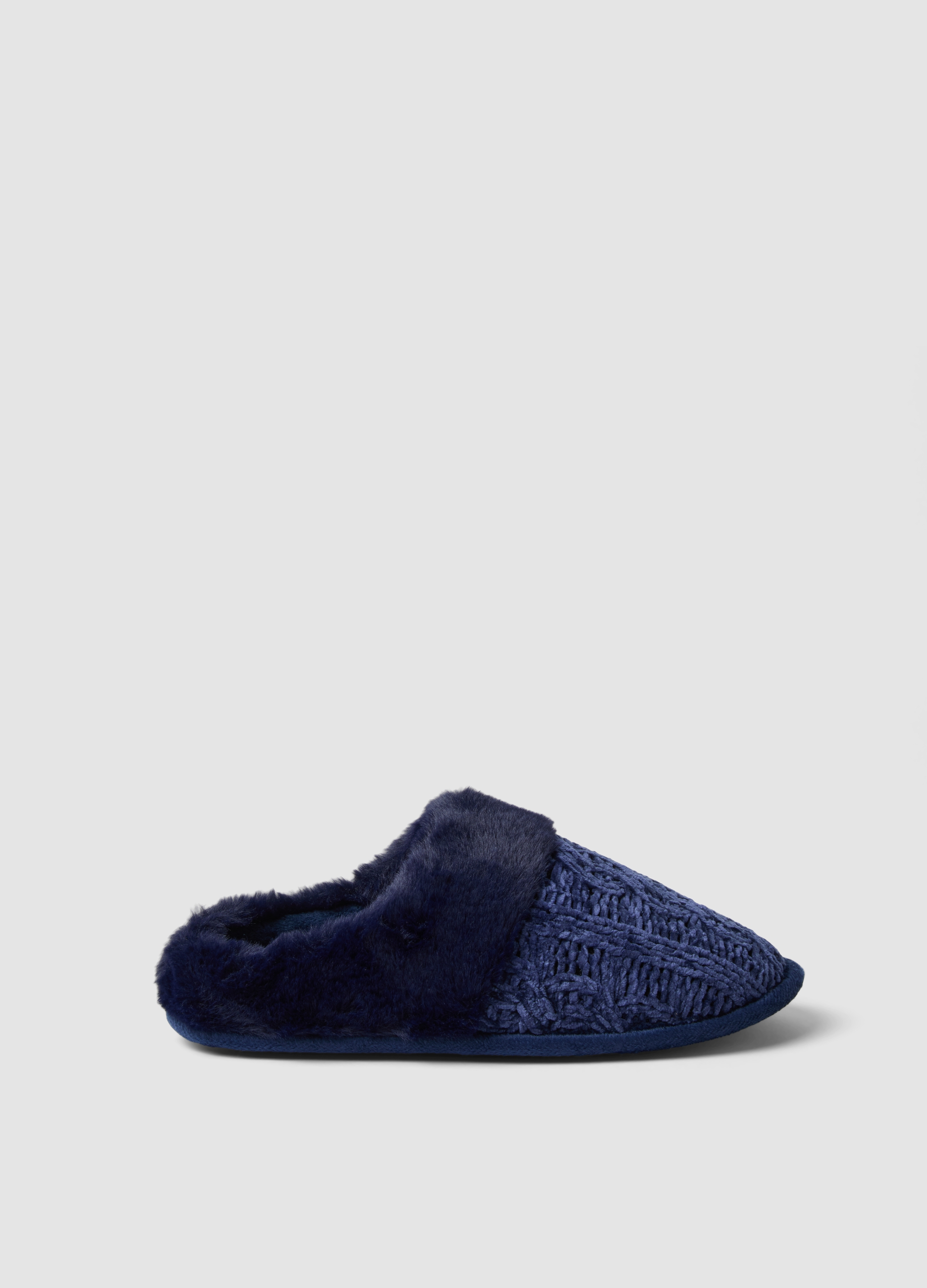 OVS, Pantofole Blu Da Casa Morbide, Donna, Blu, Taglia: 36-37