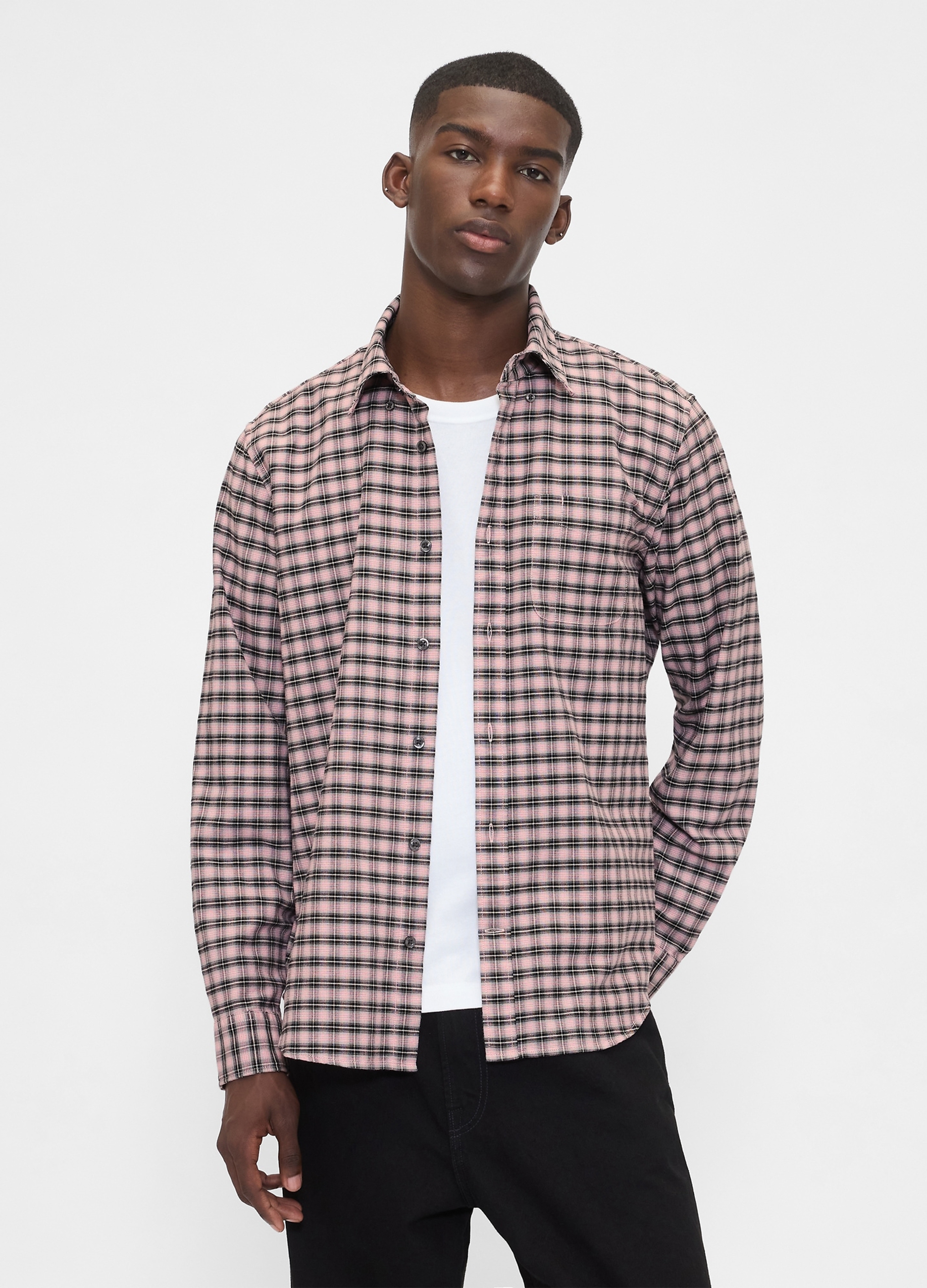 GAP, Camicia A Quadri Elasticizzata, Uomo, Multicolor, Taglia: M