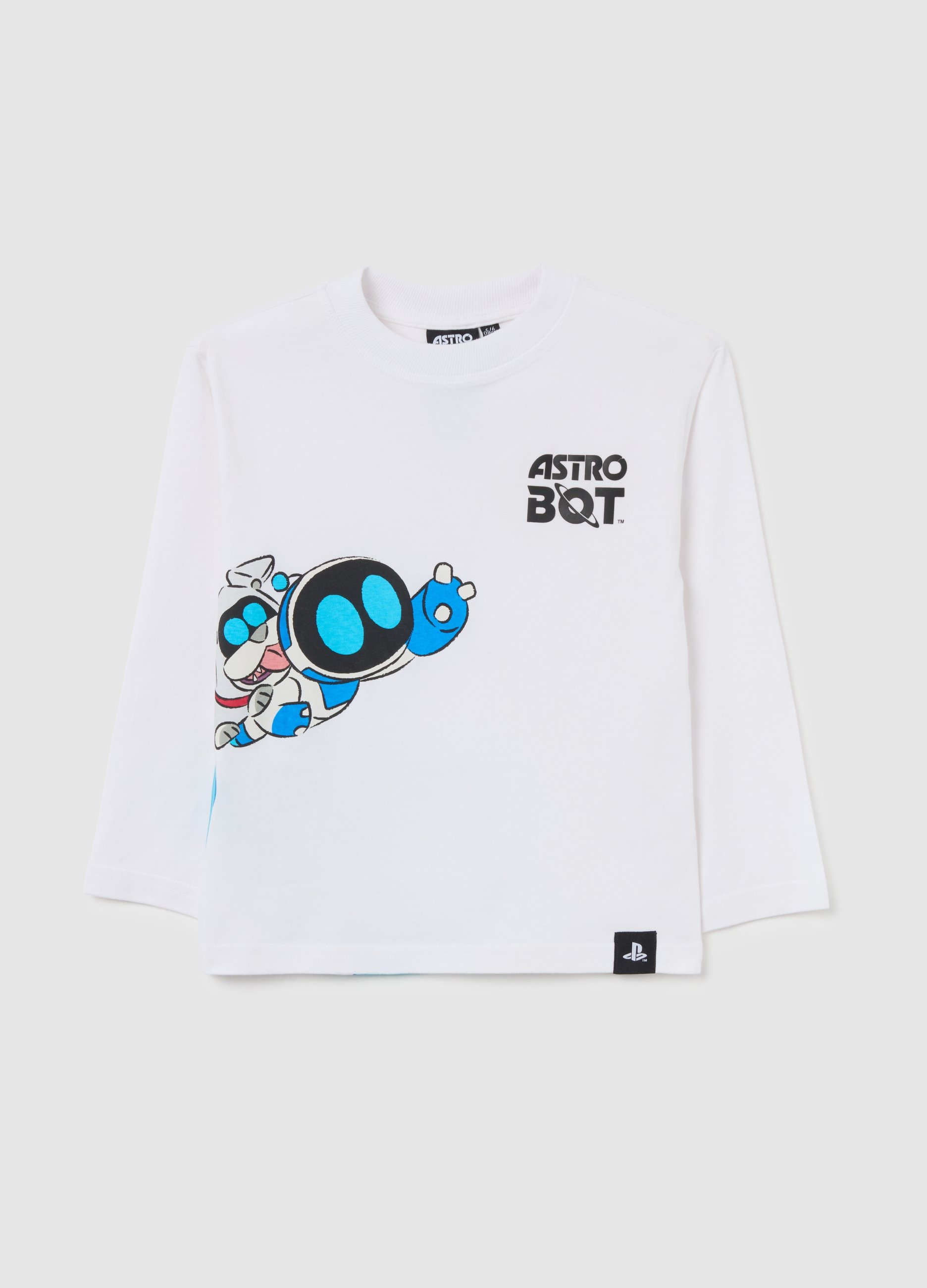 OVS KIDS, Maglia Da Bambino In Puro Cotone Bianca Vestibilità Over, Bianco, Taglia: 7-8