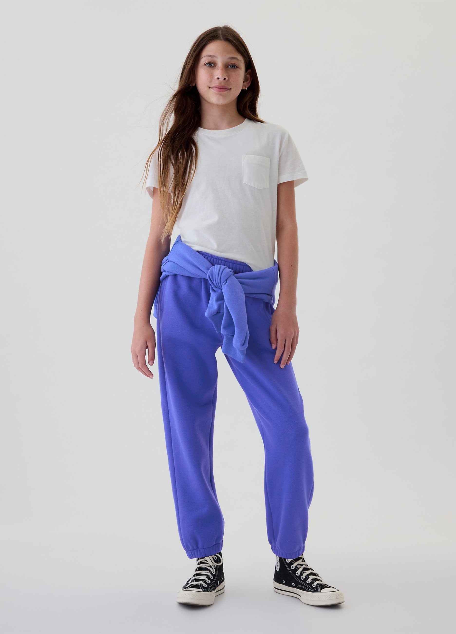 OVS, Joggers In Felpa, Bambina, Blu, Taglia: XS/99-114