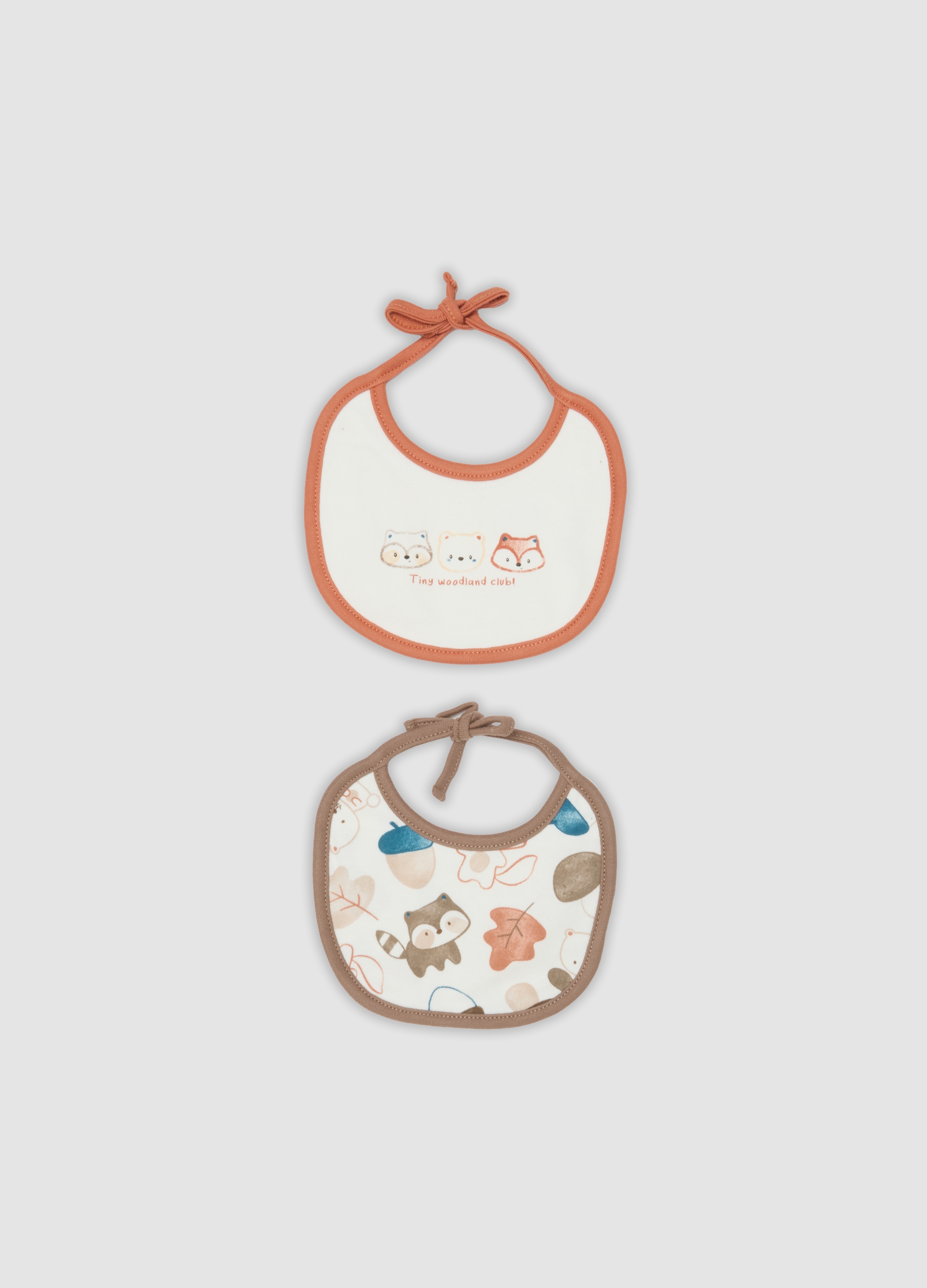 FAGOTTINO, Bipack Bavaglini Bianchi In Puro Cotone Organico, Neonato, Bianco, Taglia: T.U.