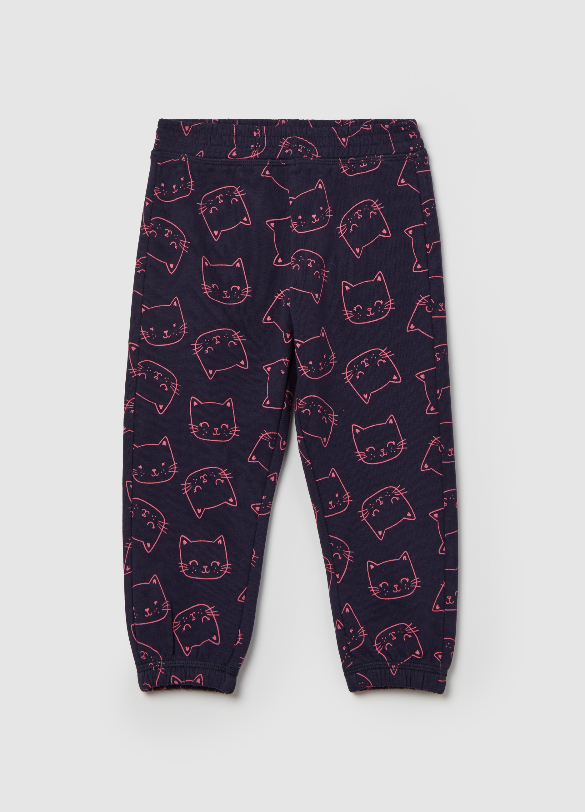 FAGOTTINO, Joggers Con Ribetes Elásticos Y Estampado, Niña, Azul oscuro, Talla: 12-18