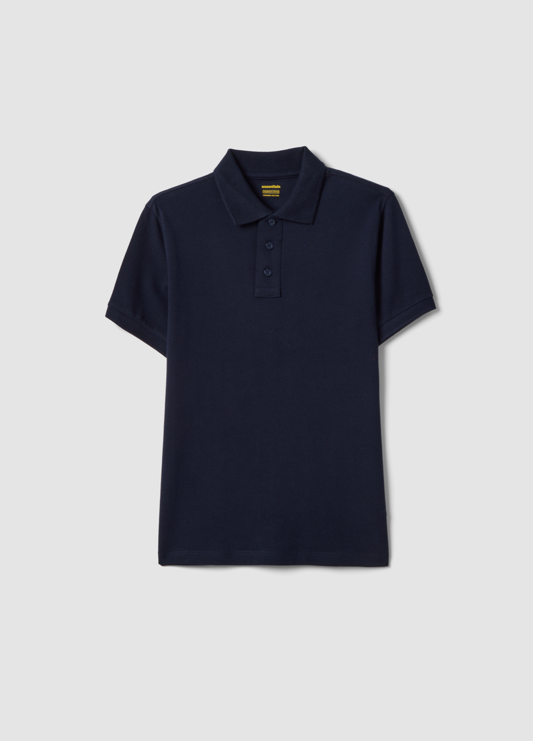 OVS KIDS, Polo Azul De Niño De Algodón Orgánico 100%, Corte Regular, Niño, Azul marino, Talla: 13-14