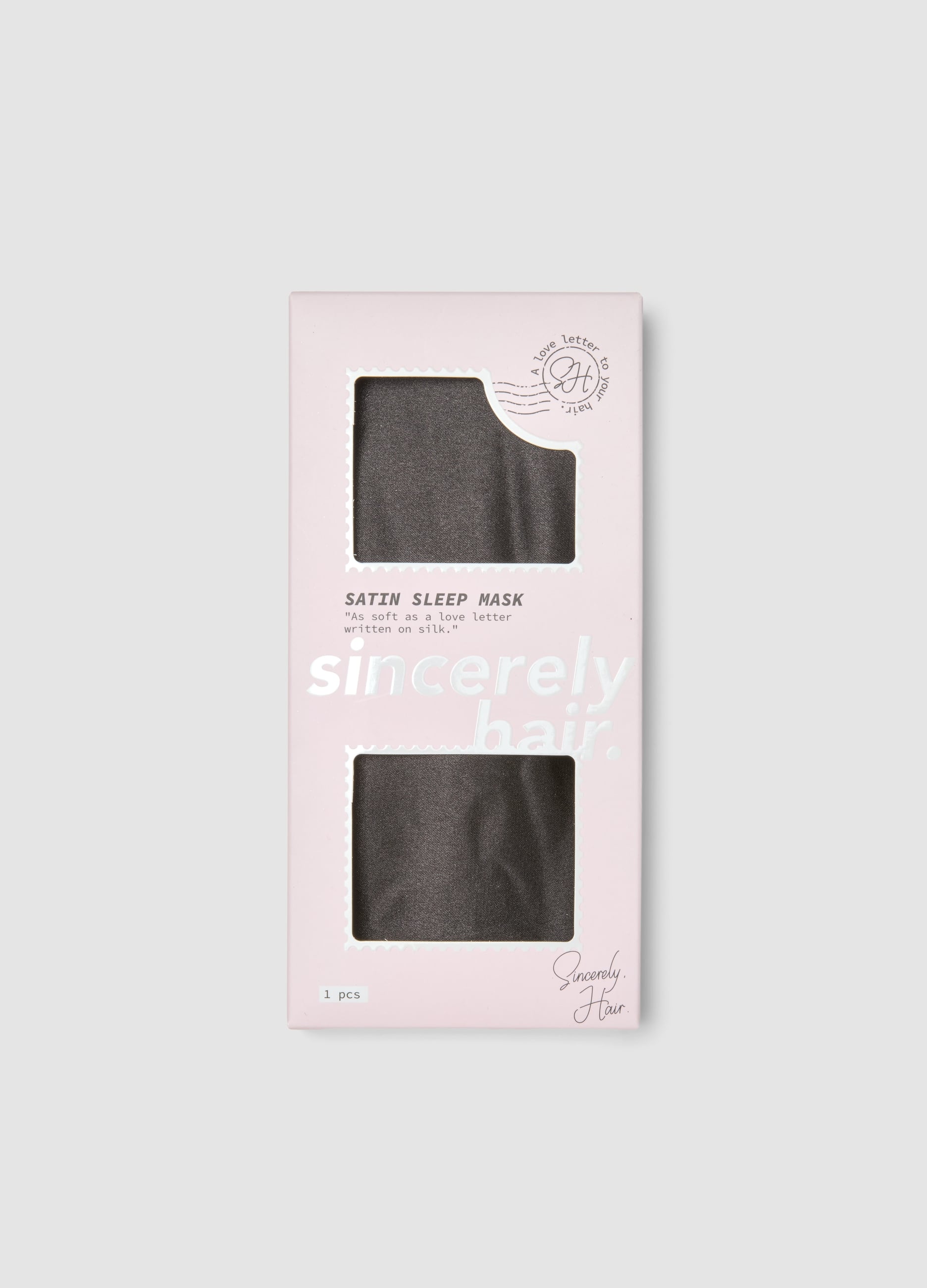 SINCERELY HAIR, Sincerely Hair Satin Sleep Mask Black, Unisex, Nero, Taglia: FASUL