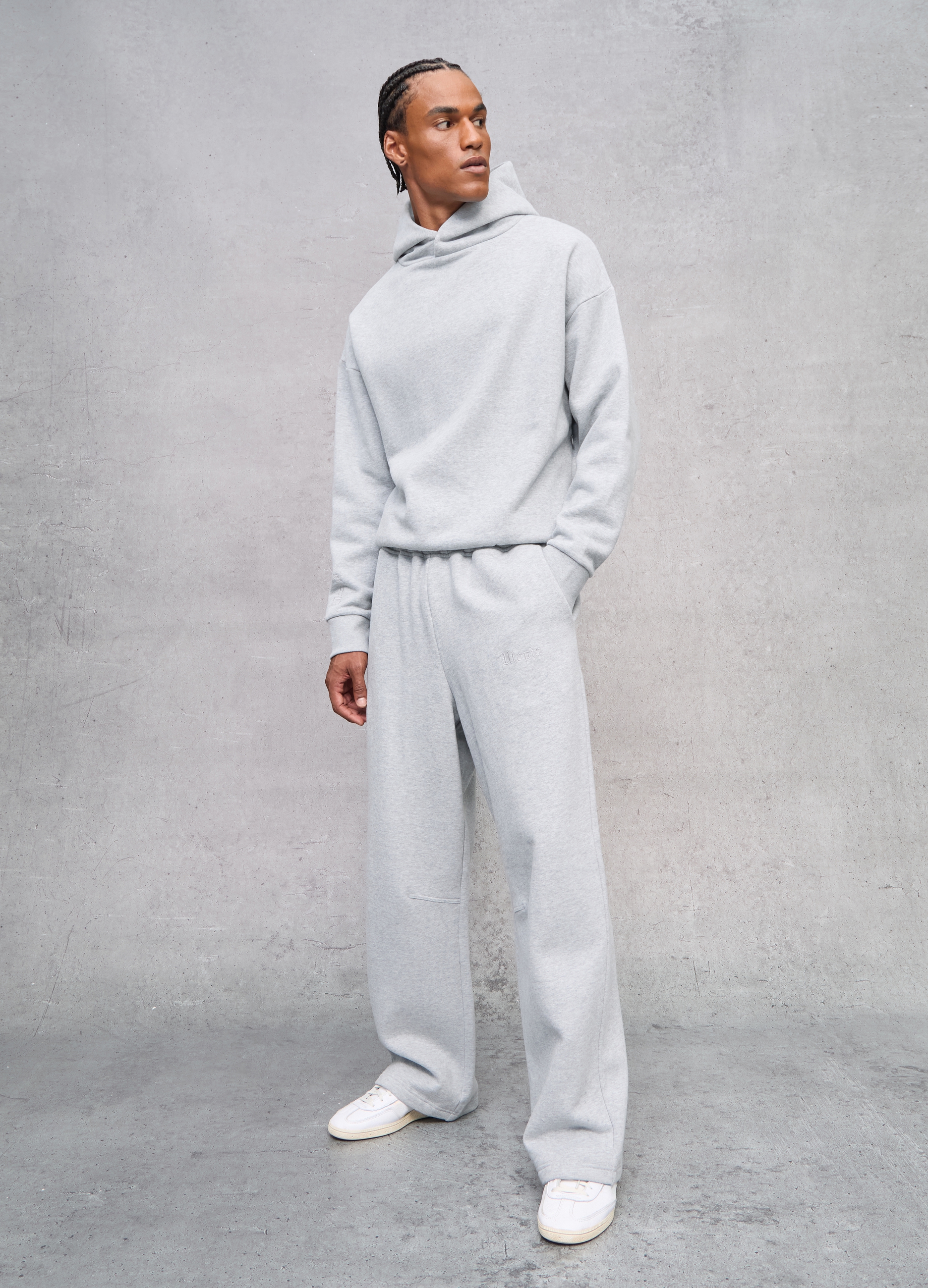 Perfect Sweatpants Grey Melange, Hombre, Gris jaspeado, Talla: M