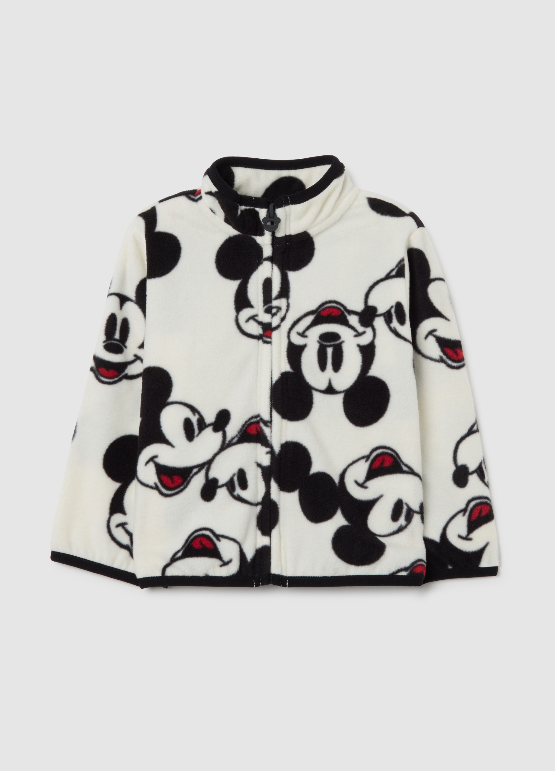 FAGOTTINO, Felpa In Pile Multicolor Da Bimbo Regular Fit Con Stampe Disney, Niño, Blanco/negro, Talla: 30-36