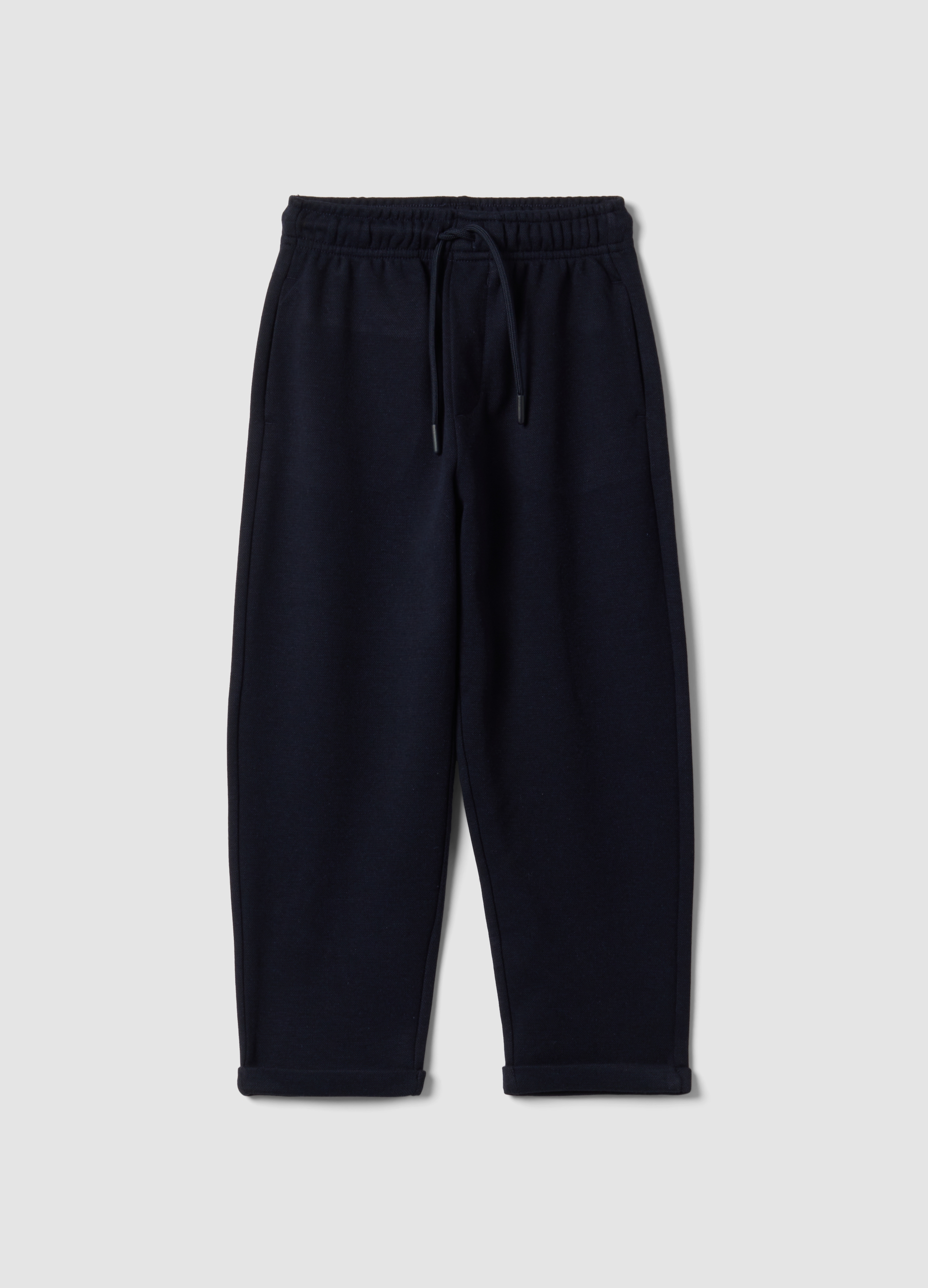 OVS KIDS, Pantaloni Blu In Viscosa E Lyocell Elasticizzato Regular Fit Per Bambino, Blu, Taglia: 4-5