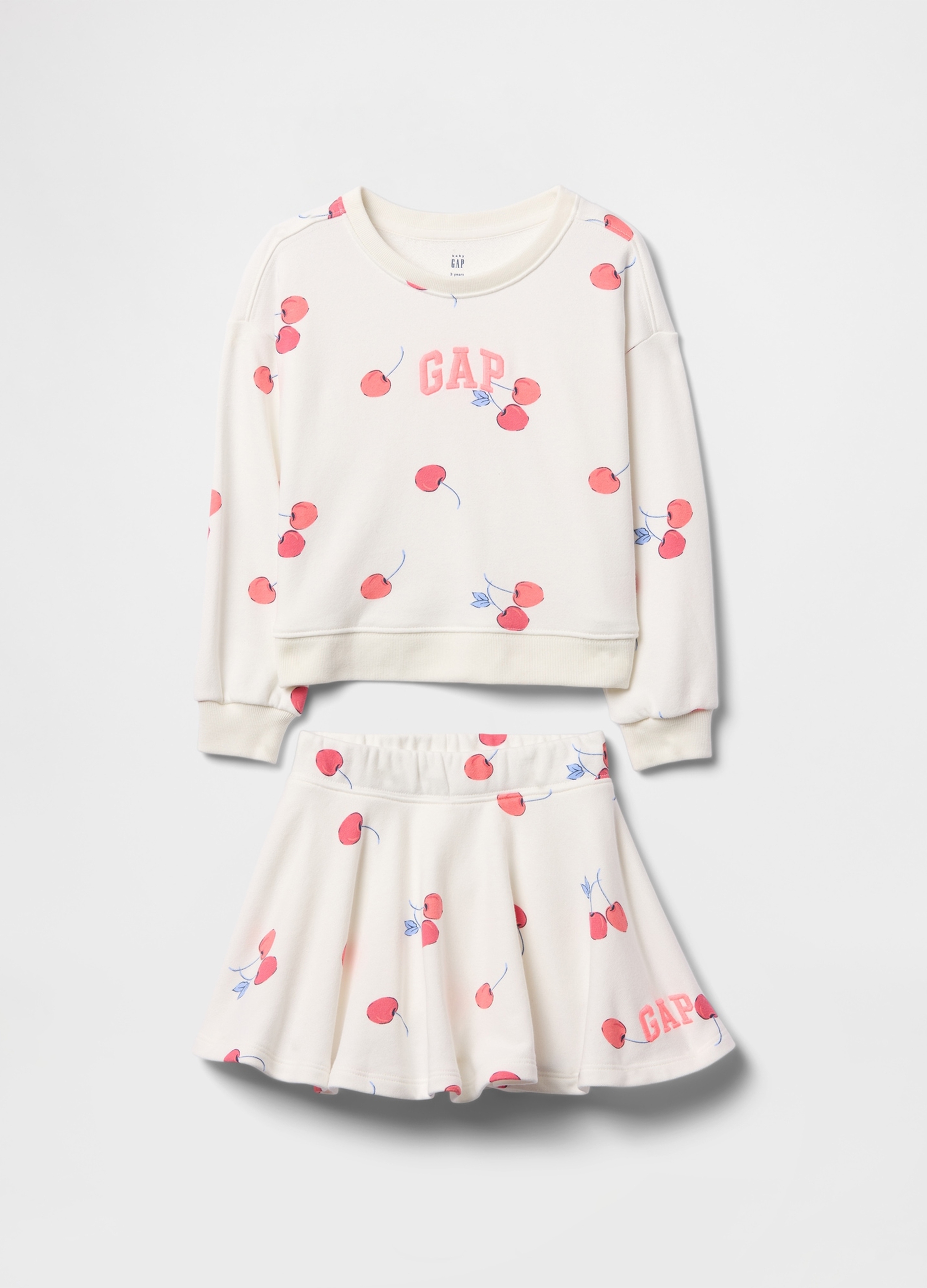 GAP KIDS, Set Con Stampa, Unisex, Bianco, Taglia: 12-18M/74-79