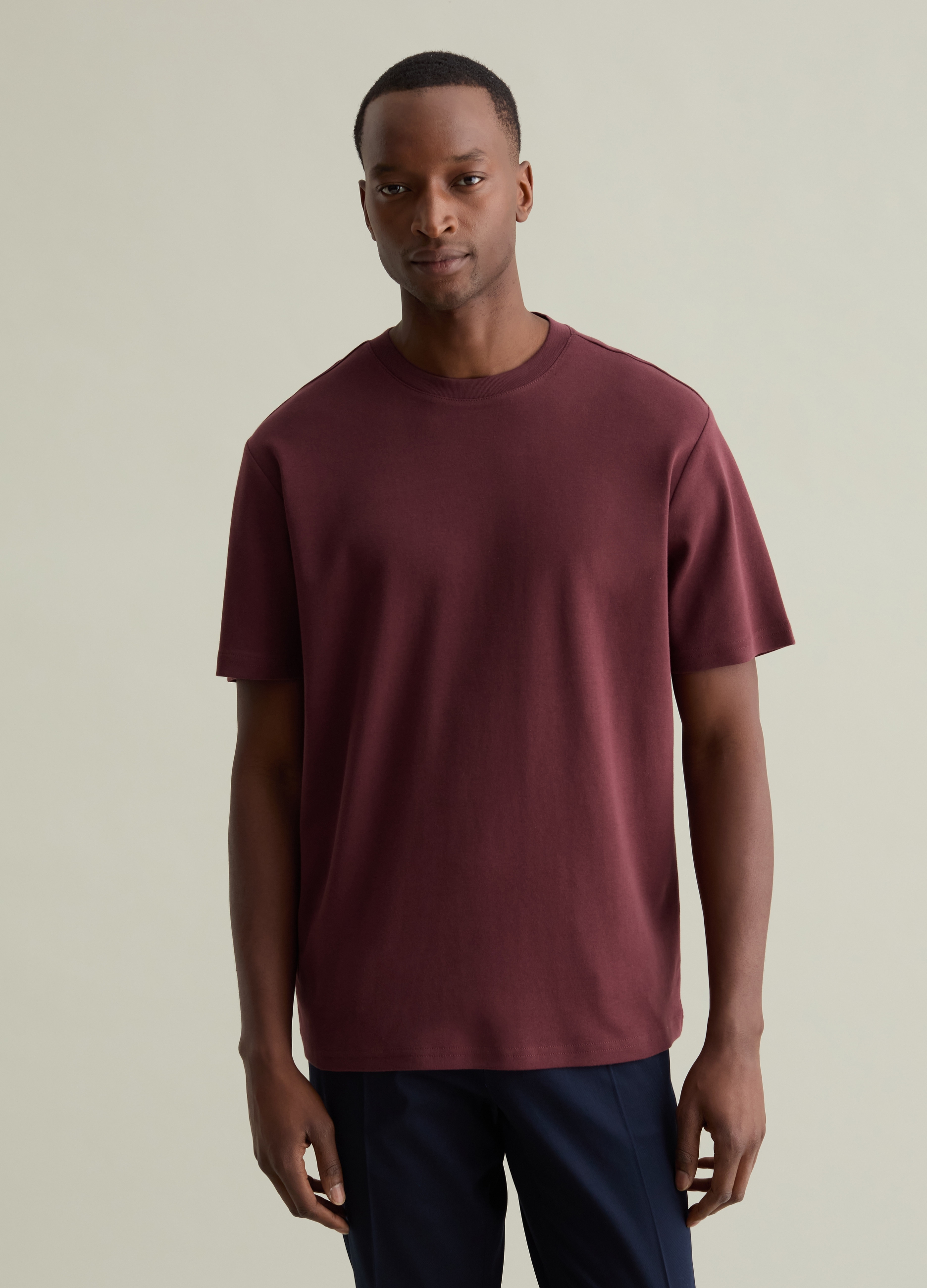 PIOMBO, T-shirt In Cotone, Uomo, Rosso, Taglia: S